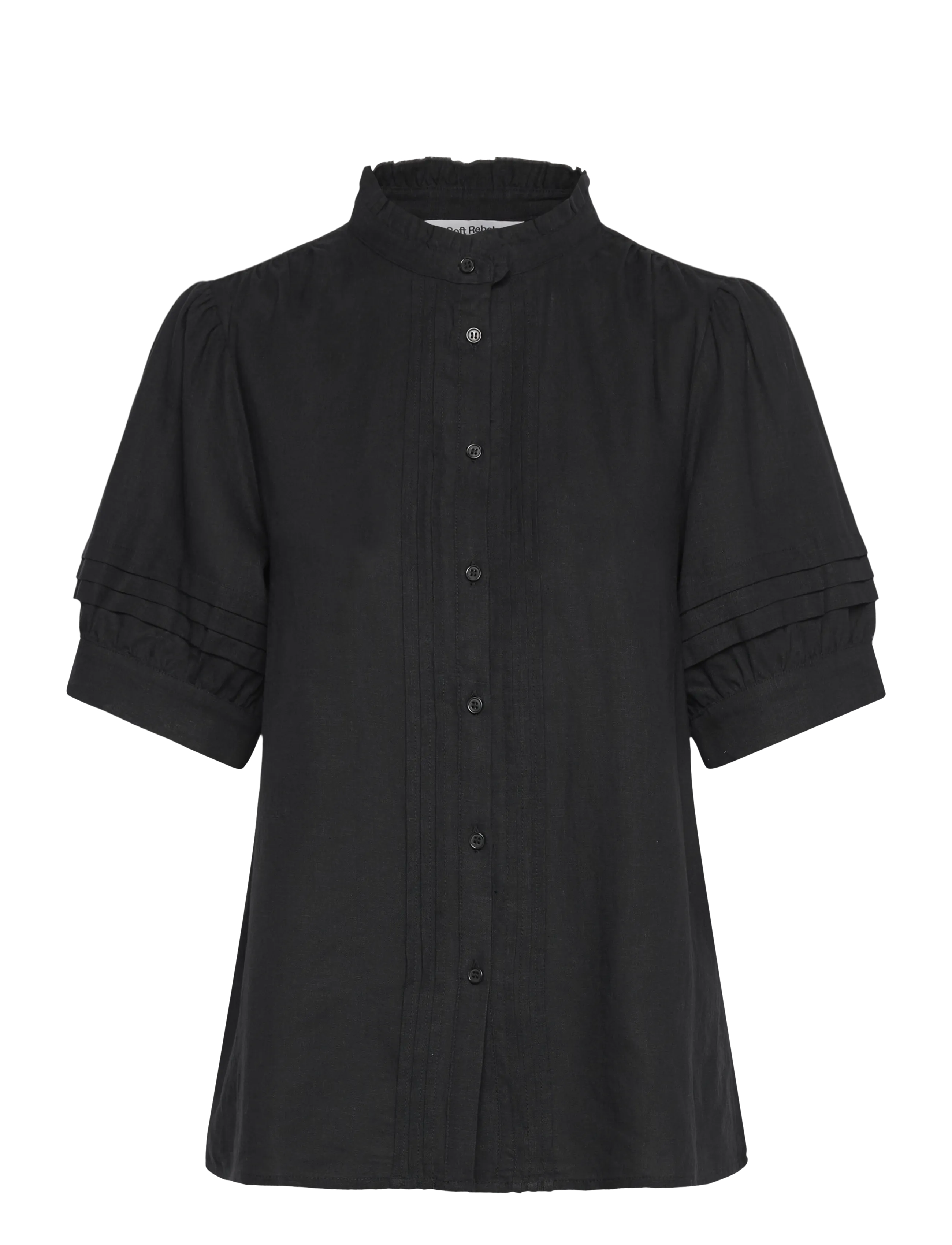 Soft Rebels SRYindi Frill Shirt - Bluser - BLACK / black