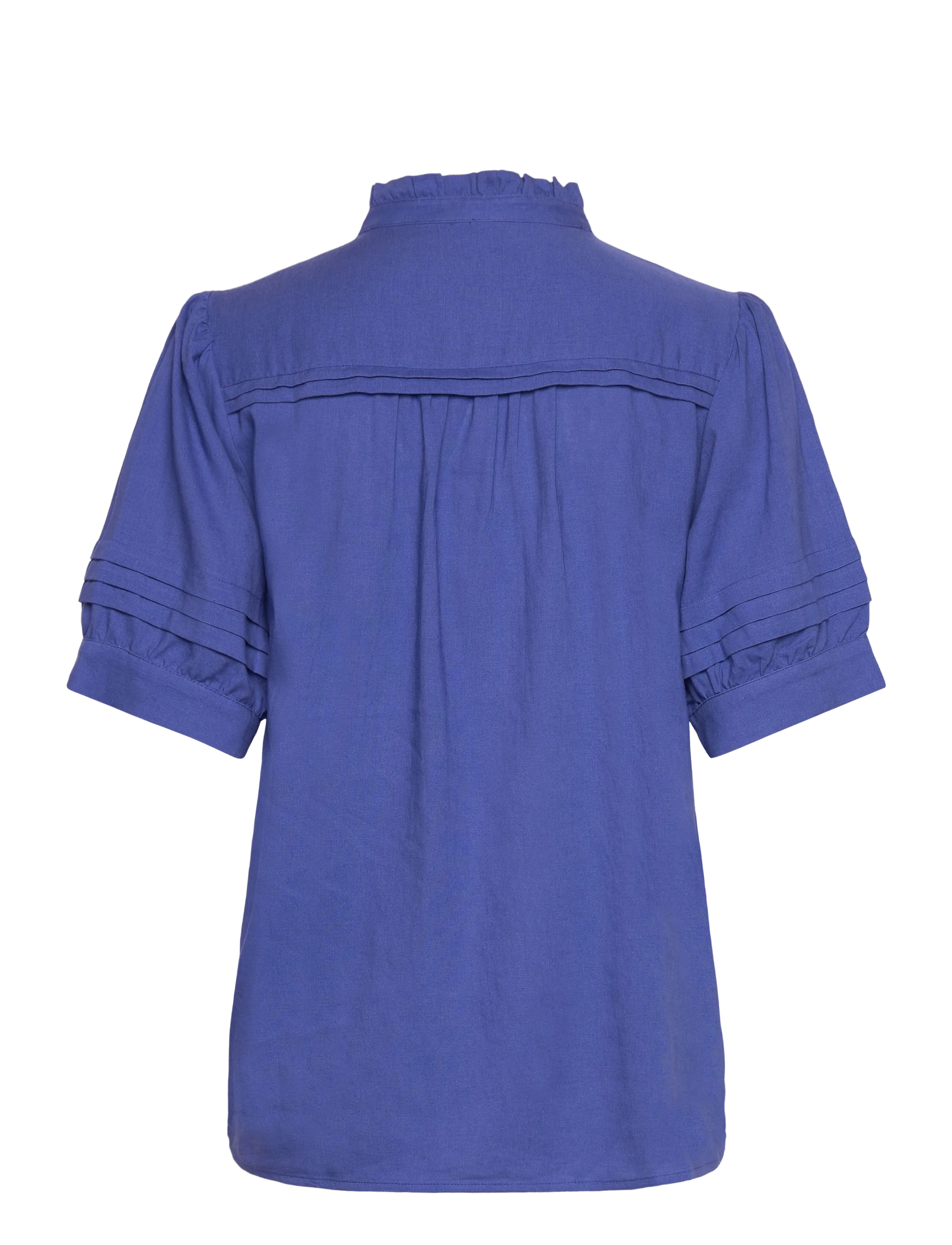 Soft Rebels - SRYindi Frill Shirt - short-sleeved blouses - deep ultramarine - 2