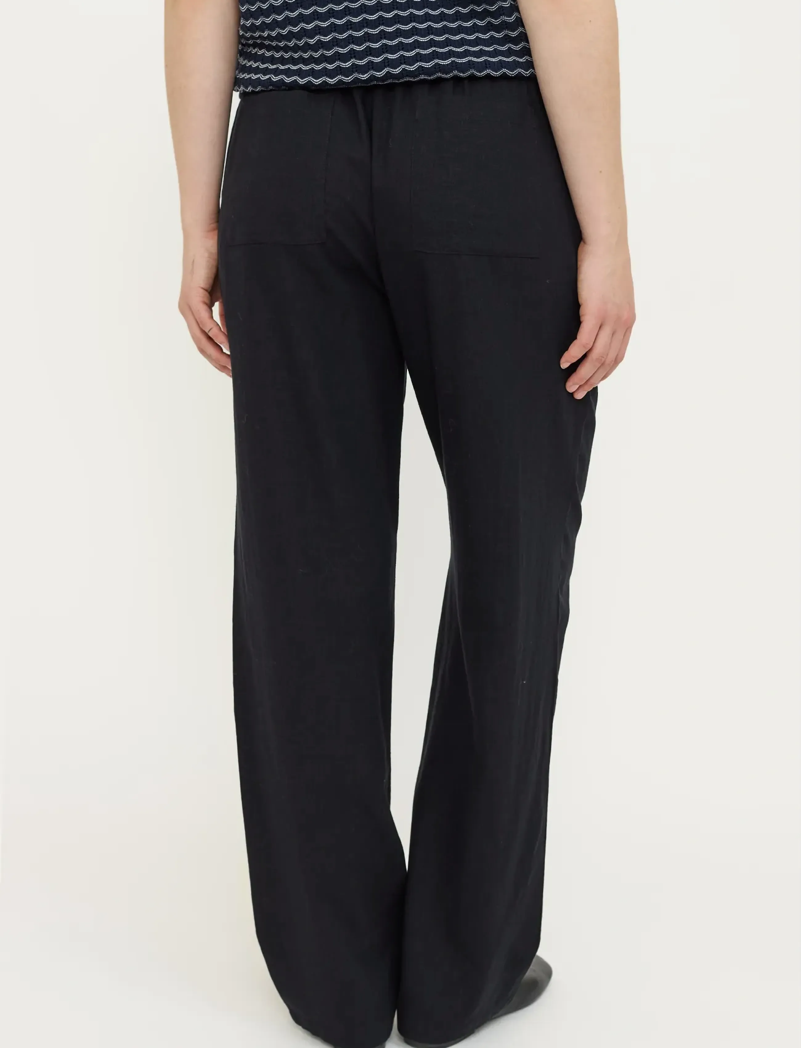 Soft Rebels - SRYindi Pant - tiesaus kirpimo kelnės - black - 3