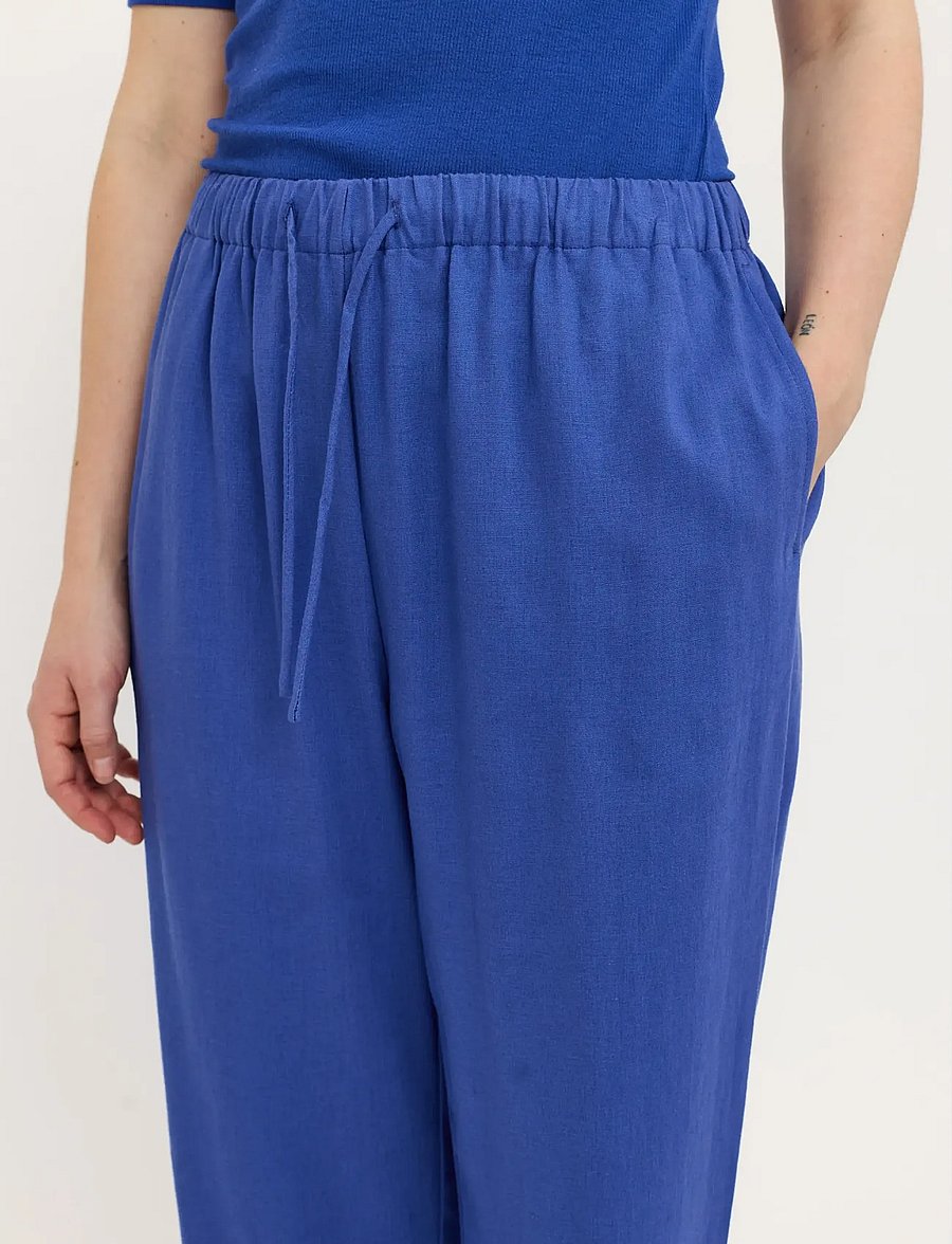 Soft Rebels - SRYindi Pant - tiesaus kirpimo kelnės - deep ultramarine - 4