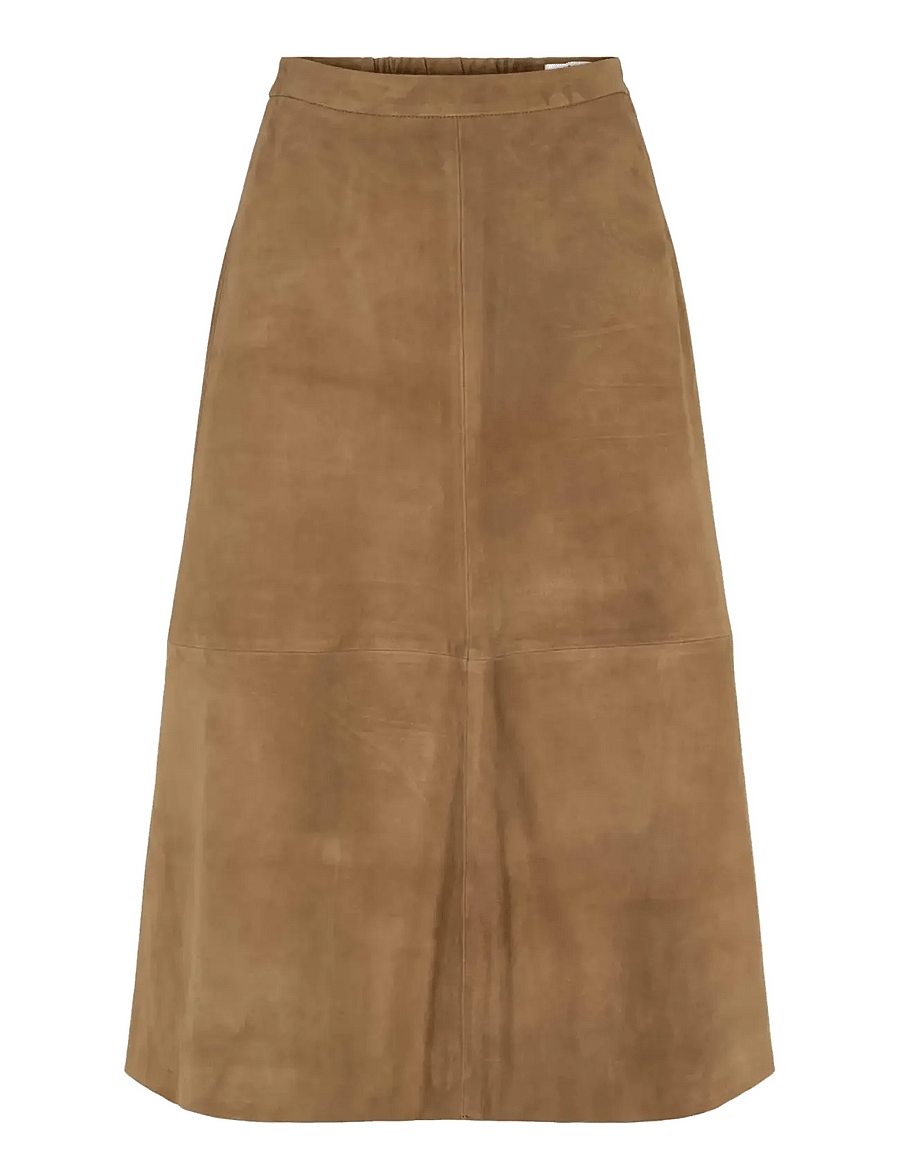Soft Rebels - SRPetra Suede Skirt - jupes en cuir - sepia - 1
