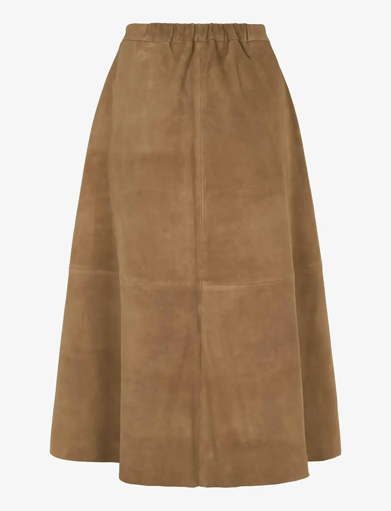 Soft Rebels - SRPetra Suede Skirt - lædernederdele - sepia - 2