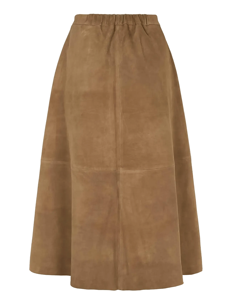 Soft Rebels - SRPetra Suede Skirt - jupes en cuir - sepia - 2