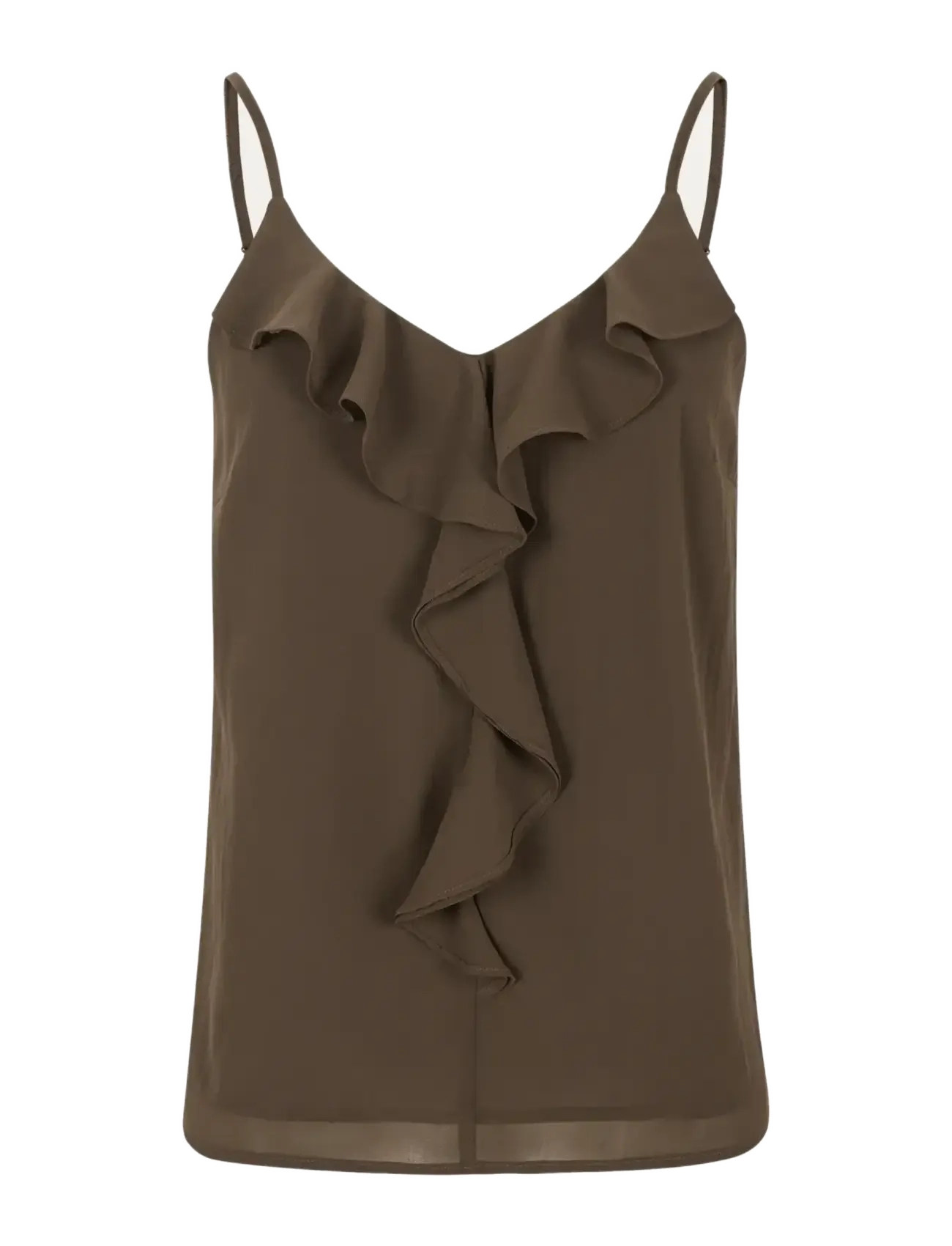 Soft Rebels SRFrida Frill Top - Bluser - 994 SEPIA / brown