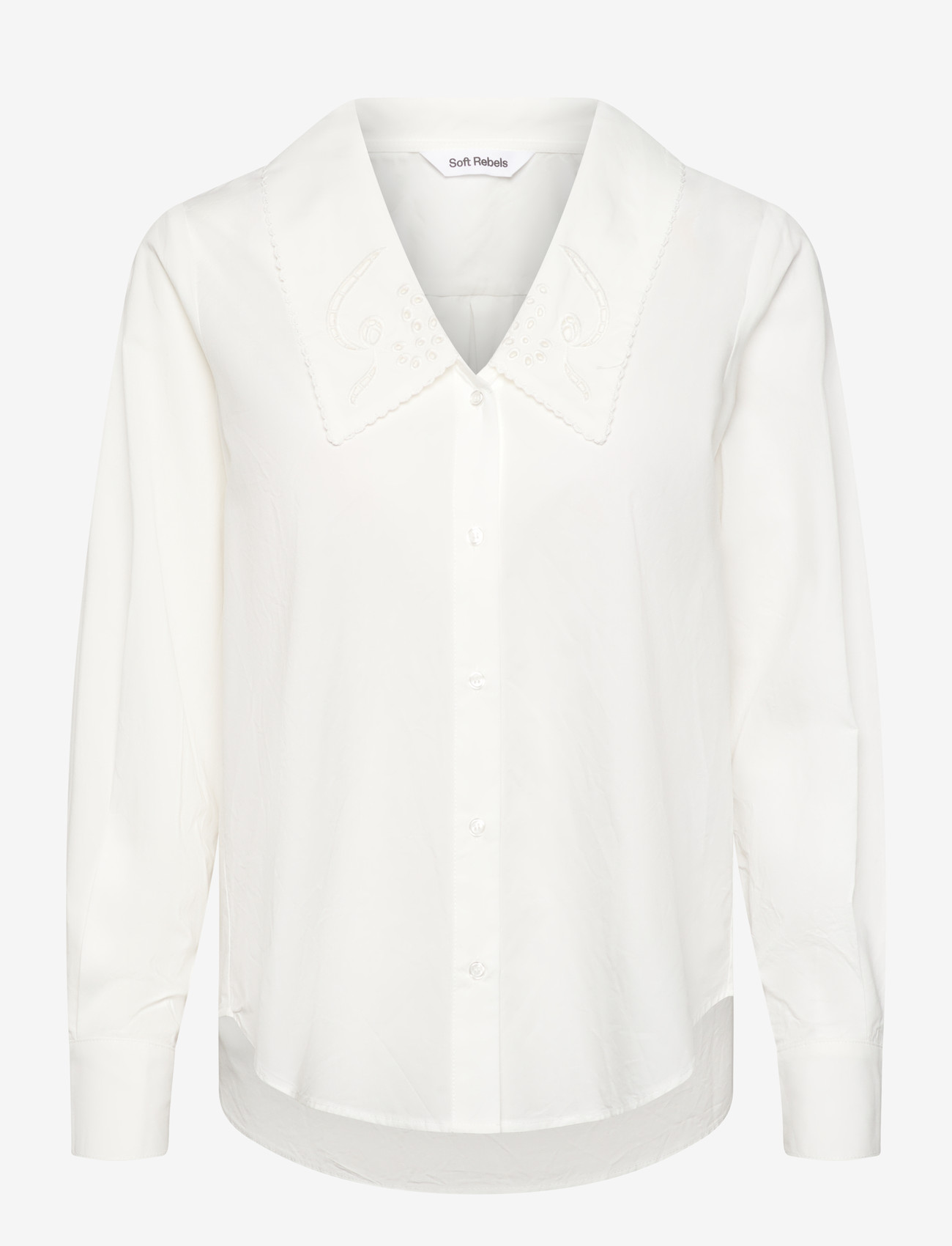 Soft Rebels - SRVernon Shirt - langærmede skjorter - snow white - 1