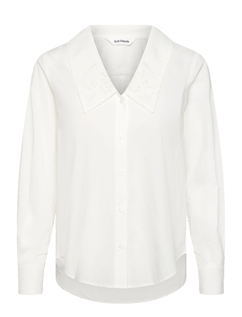 Soft Rebels - SRVernon Shirt - langärmlige hemden - snow white - 1