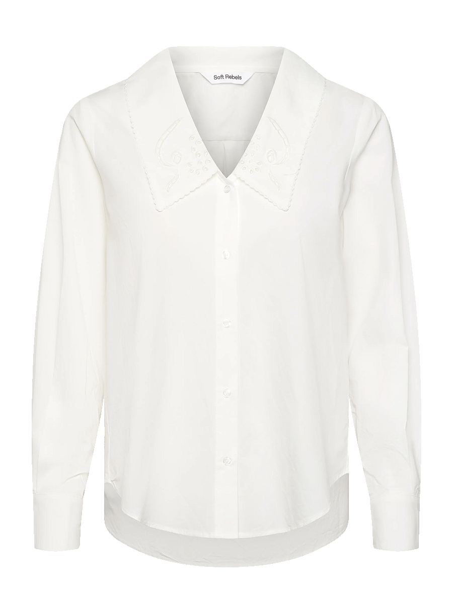 Soft Rebels - SRVernon Shirt - langärmlige hemden - snow white - 1