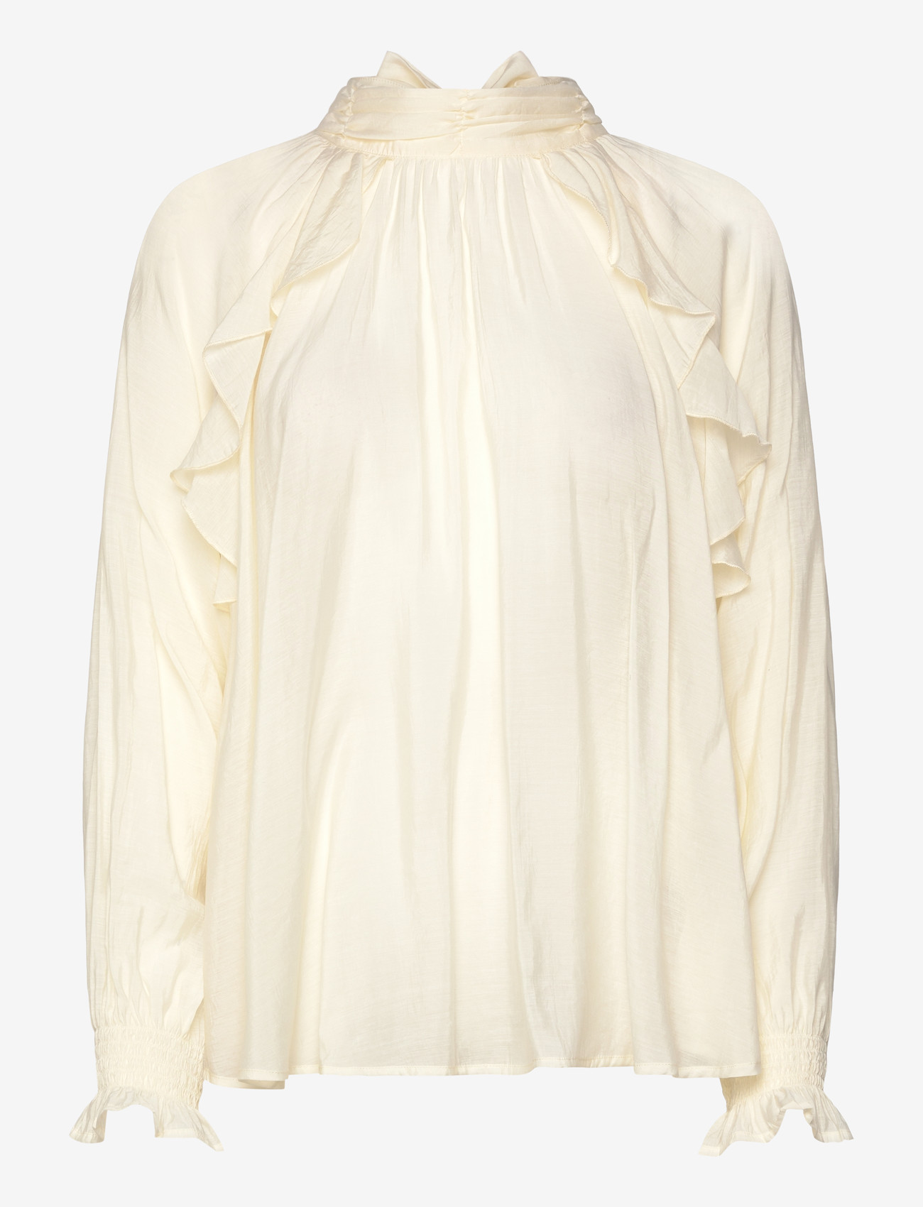 Soft Rebels - SRRachel Frill Blouse - langærmede bluser - arctic wolf - 1