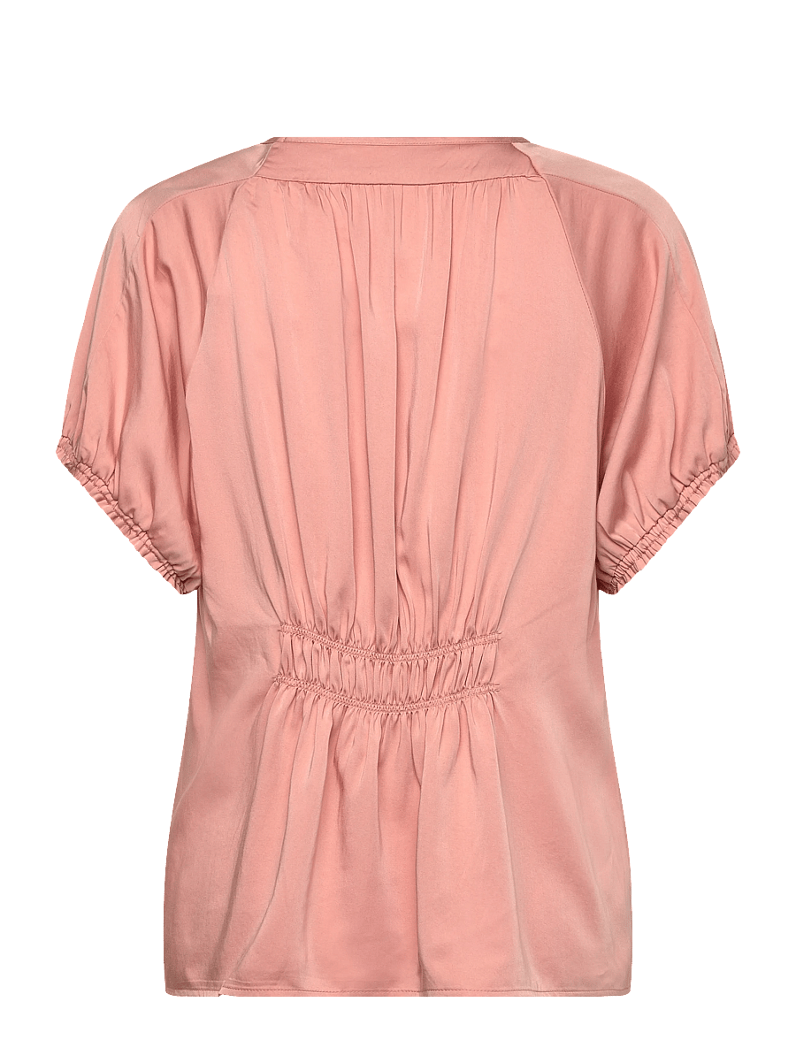 Soft Rebels - SRJedda SS Blouse - kortærmede bluser - 187 cafe crÉme - 2