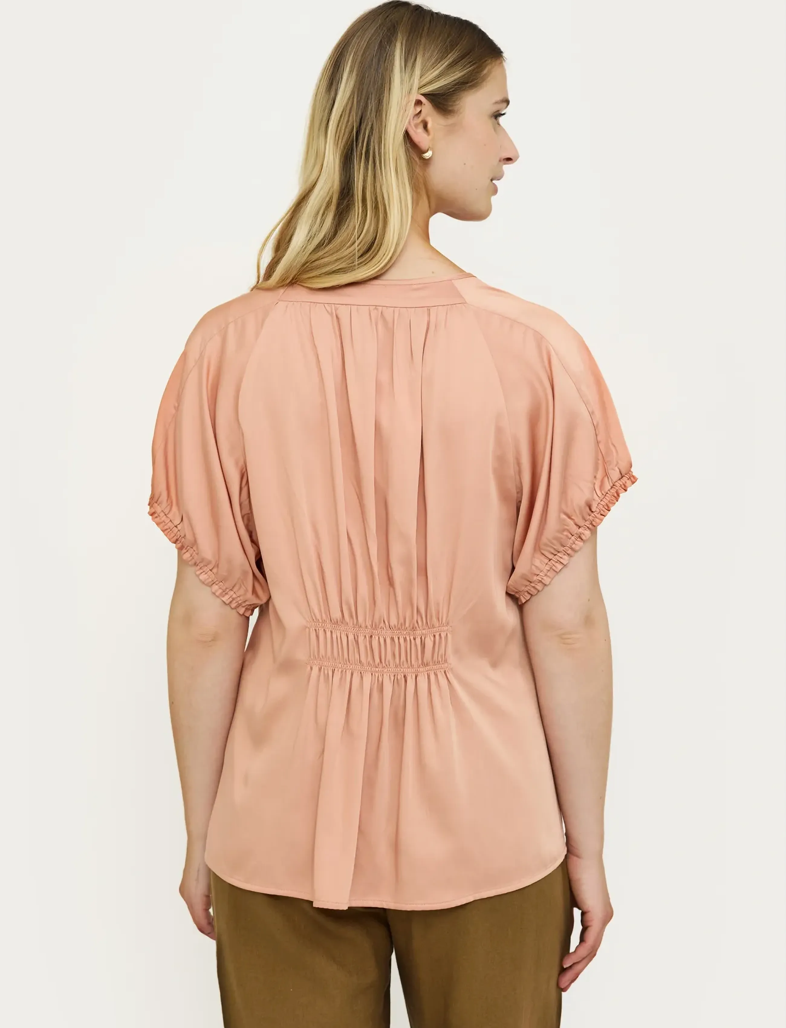 Soft Rebels - SRJedda SS Blouse - short-sleeved blouses - 187 cafe crÉme - 3