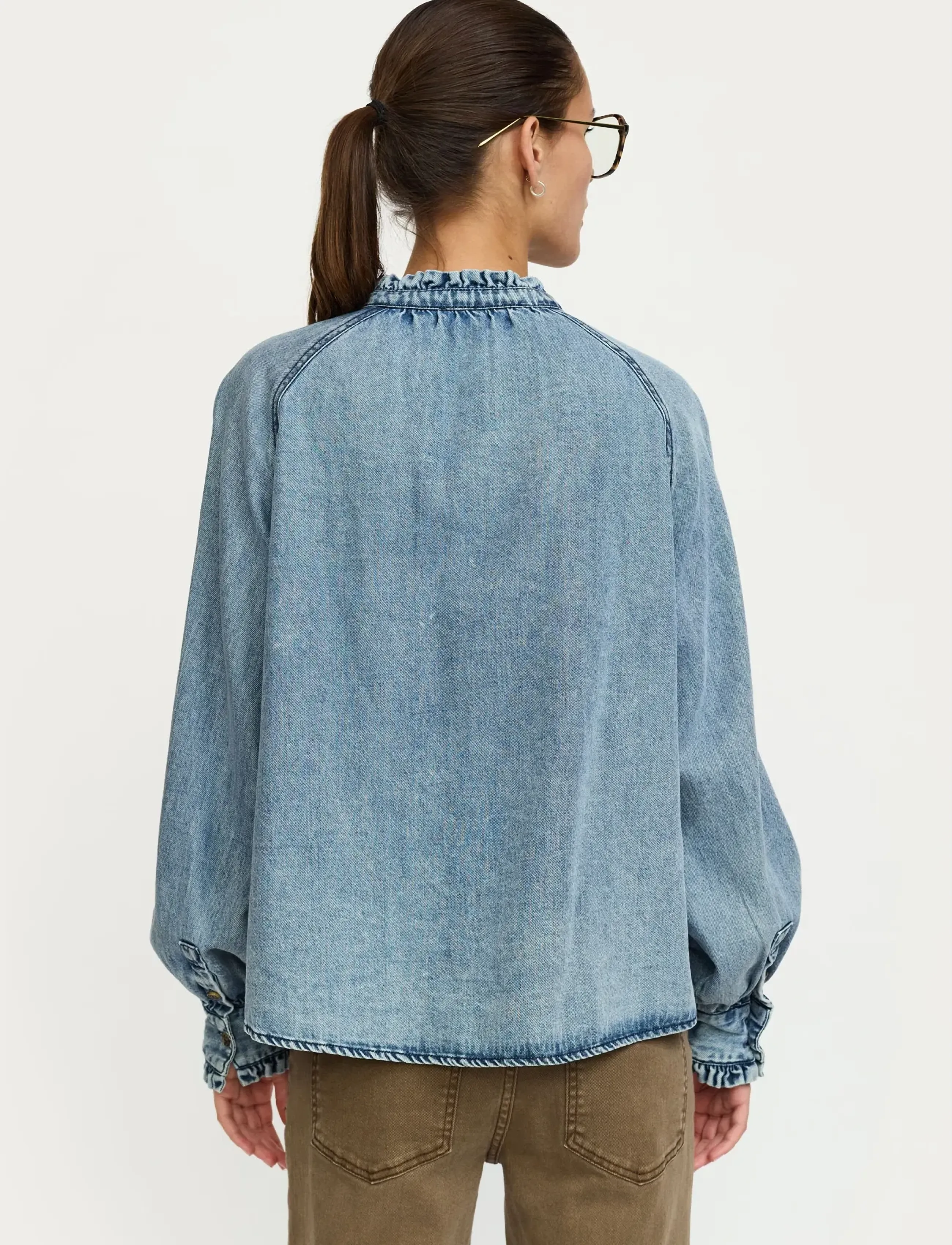 Soft Rebels - SRZora Shirt - denimskjorter - 502 light denim blue - 3