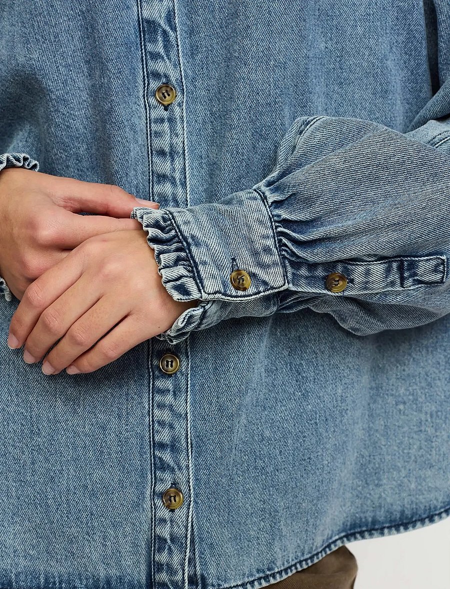 Soft Rebels - SRZora Shirt - jeanshemden - 502 light denim blue - 4