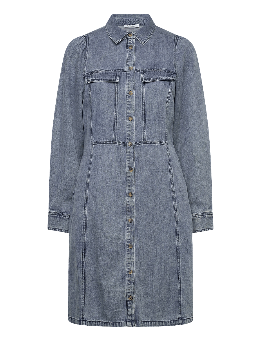 Soft Rebels - SRZora Dress - shirt dresses - 502 light denim blue - 1