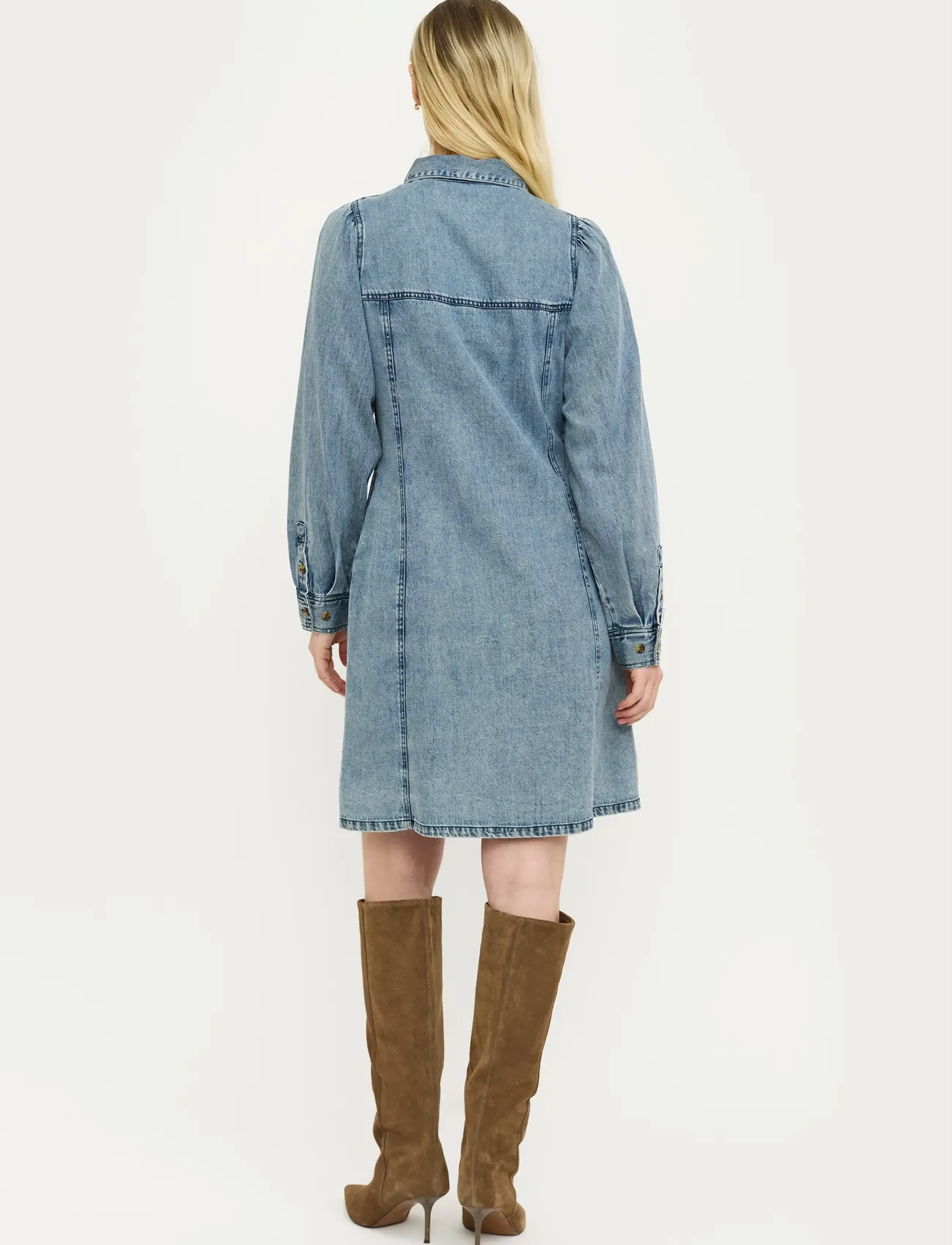 Soft Rebels - SRZora Dress - jeanskleider - 502 light denim blue - 3