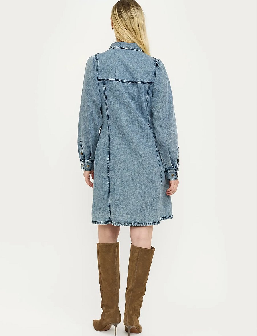 Soft Rebels - SRZora Dress - shirt dresses - 502 light denim blue - 3