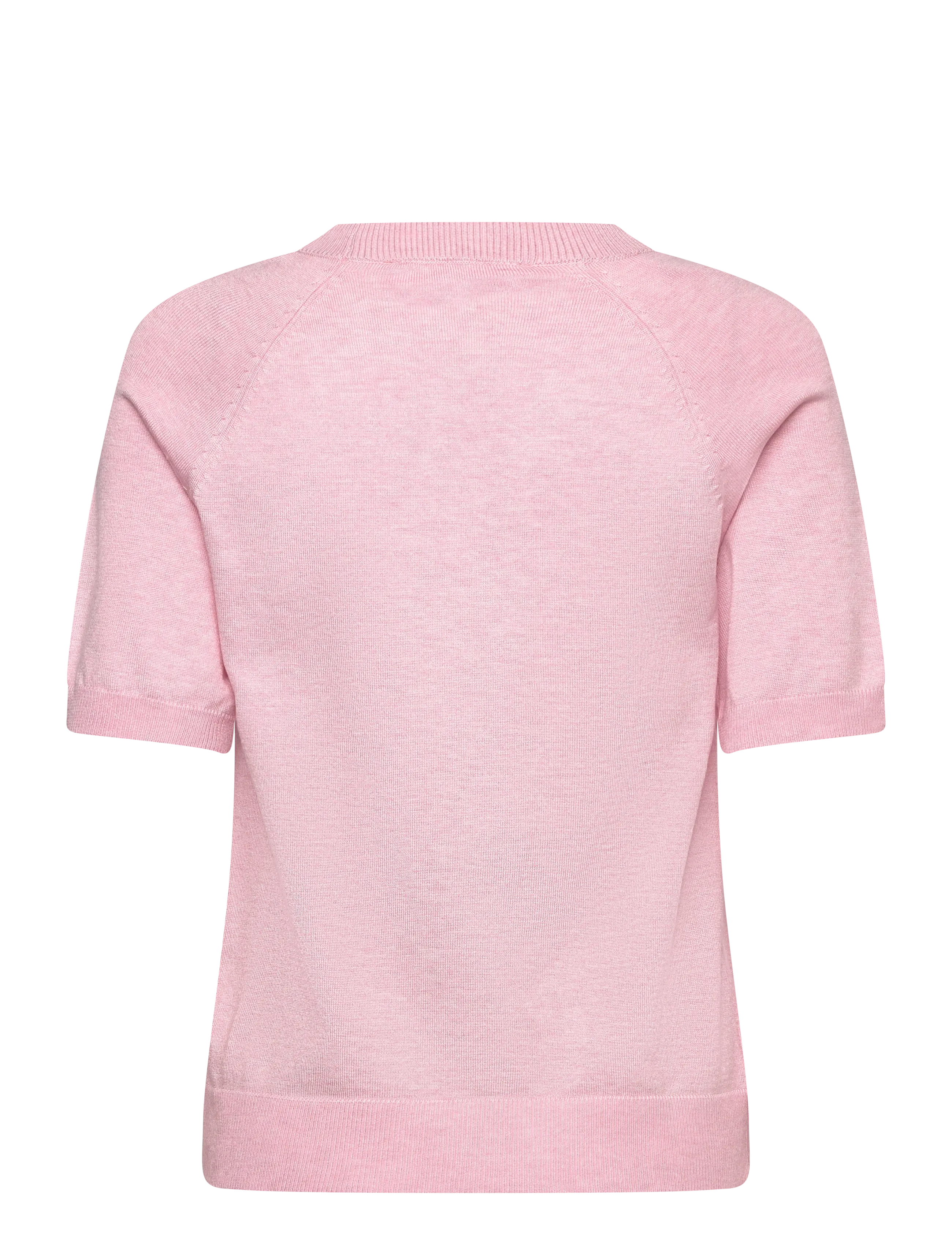 Soft Rebels - SRMarla ss O-neck knit - pullover - 196 bleached mauve melange - 2