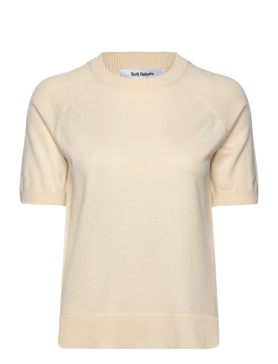 Soft Rebels - SRMarla ss O-neck knit - pullover - arctic wolf - 1