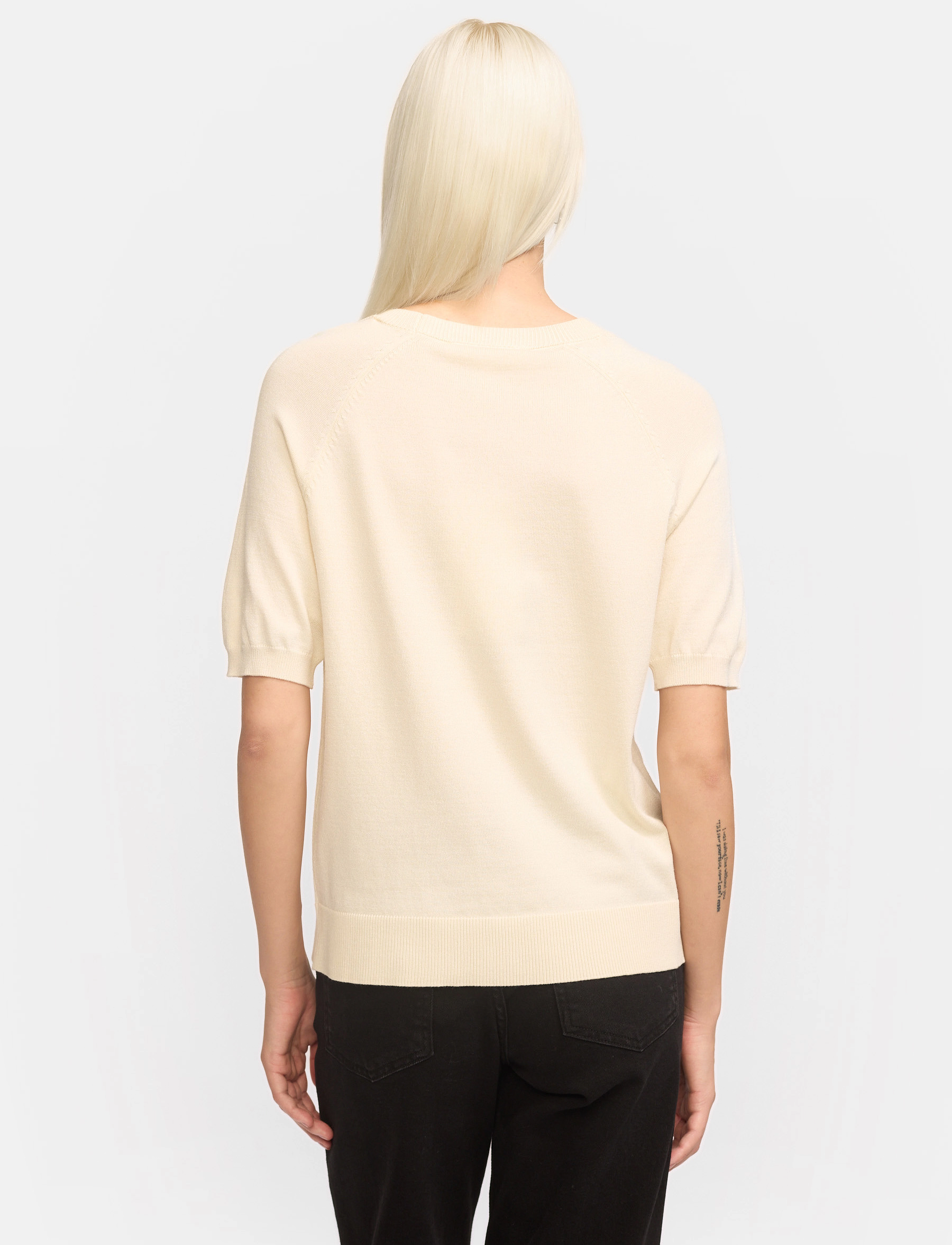 Soft Rebels - SRMarla ss O-neck knit - laveste priser - arctic wolf - 4