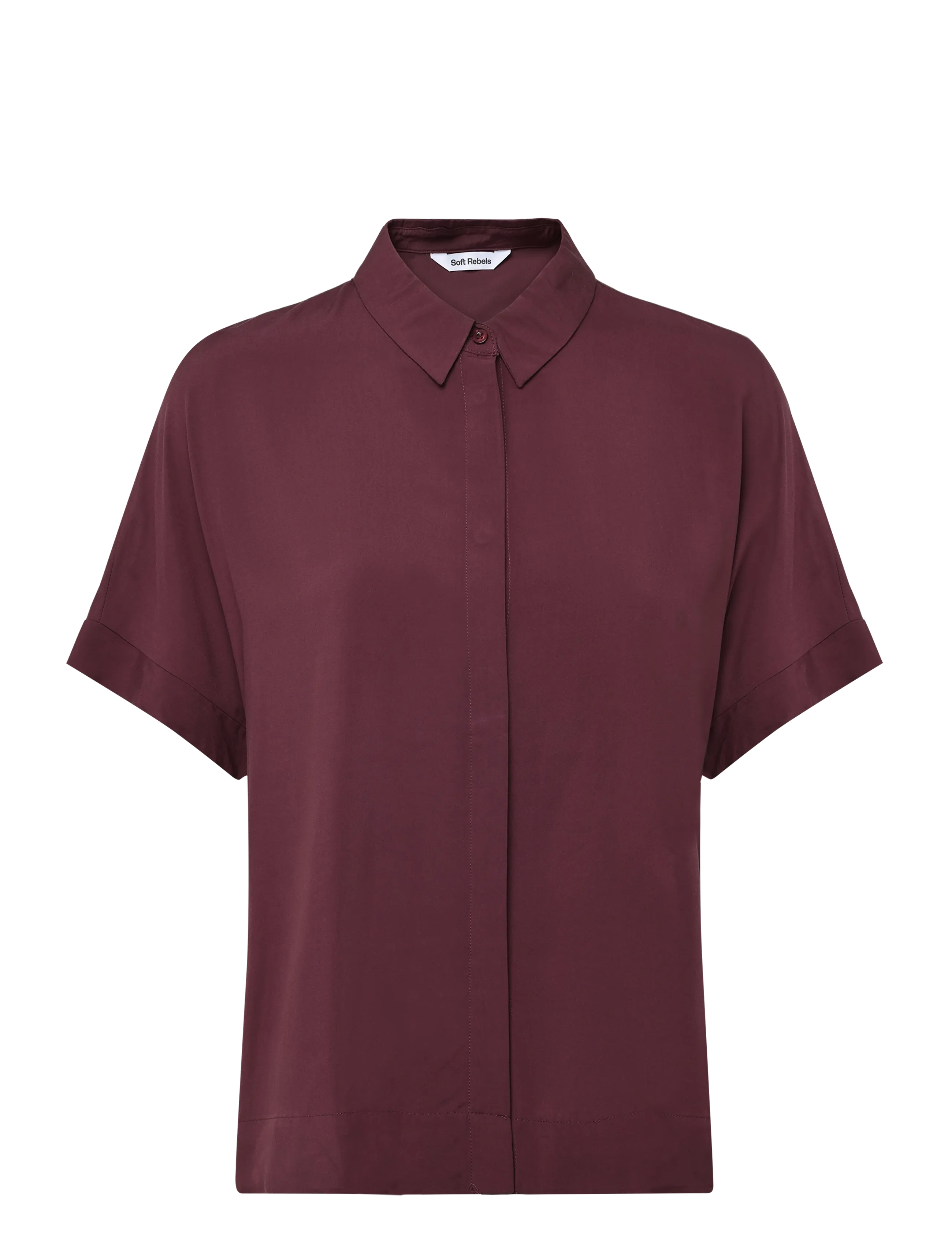 Soft Rebels SRFreedom SS Shirt - Kampagnen - 365 VINYARD WINE / burgundy