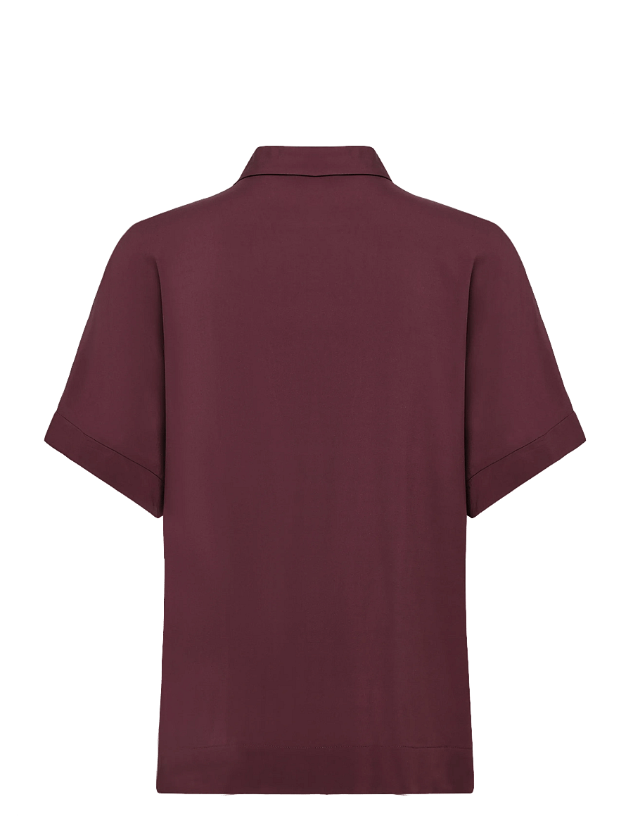 Soft Rebels - SRFreedom SS Shirt - kurzärmlige hemden - 365 vinyard wine - 2