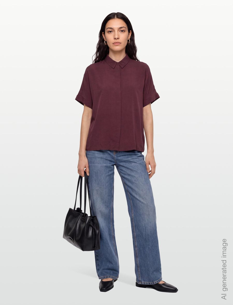 Soft Rebels - SRFreedom SS Shirt - kurzärmlige hemden - 365 vinyard wine - 0