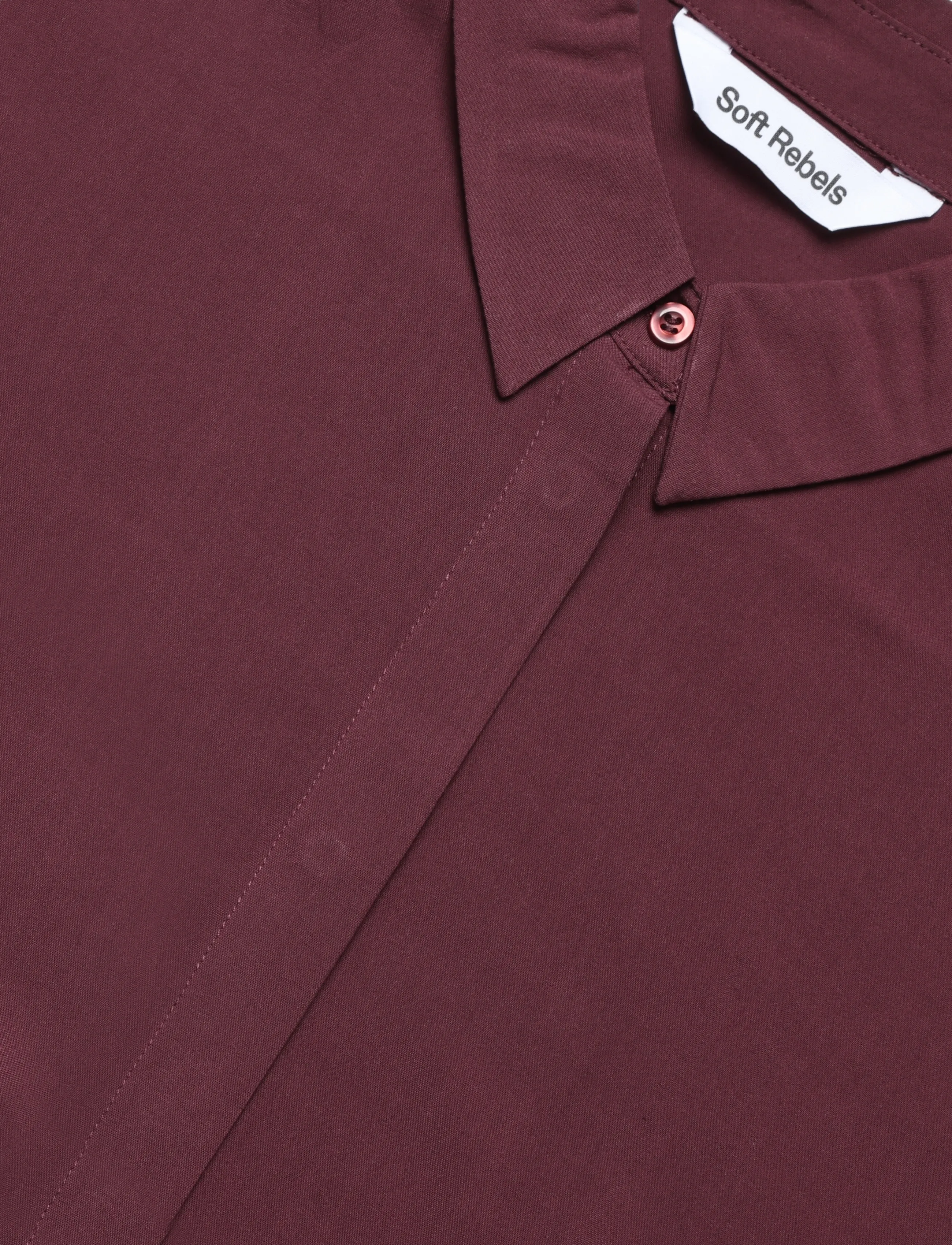 Soft Rebels - SRFreedom SS Shirt - kurzärmlige hemden - 365 vinyard wine - 5