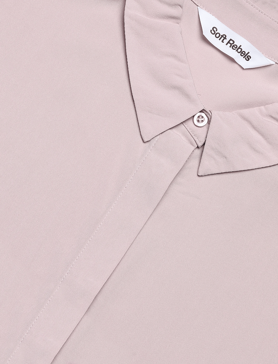 Soft Rebels - SRFreedom SS Shirt - kurzärmlige hemden - 367 burnished lilac - 2