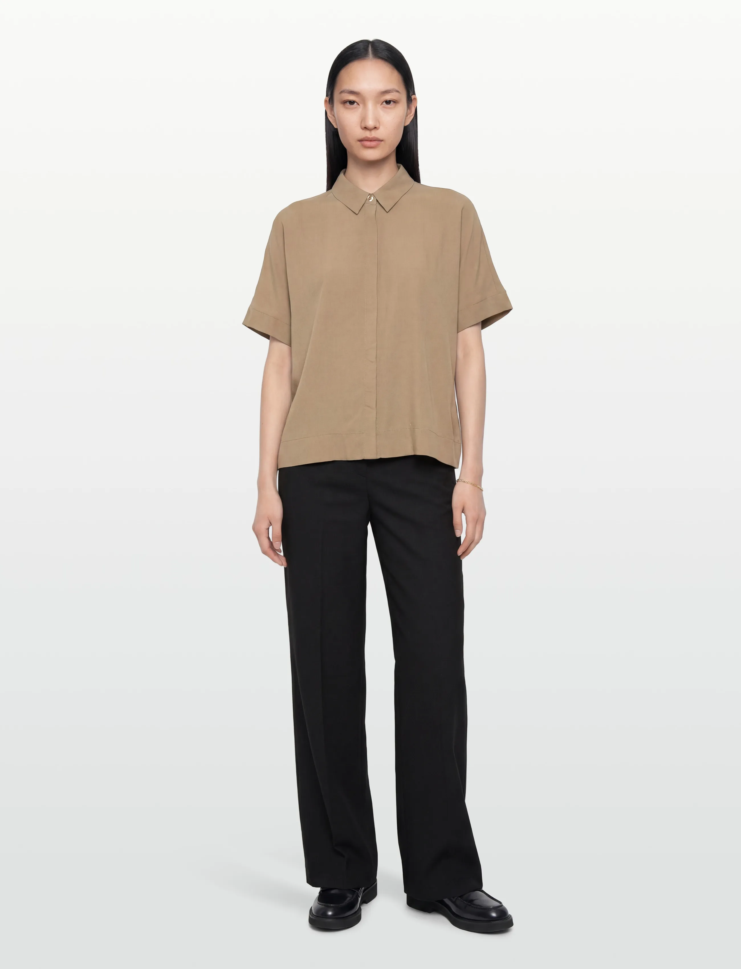 Soft Rebels SRFreedom SS Shirt - Shirts - GREIGE / beige