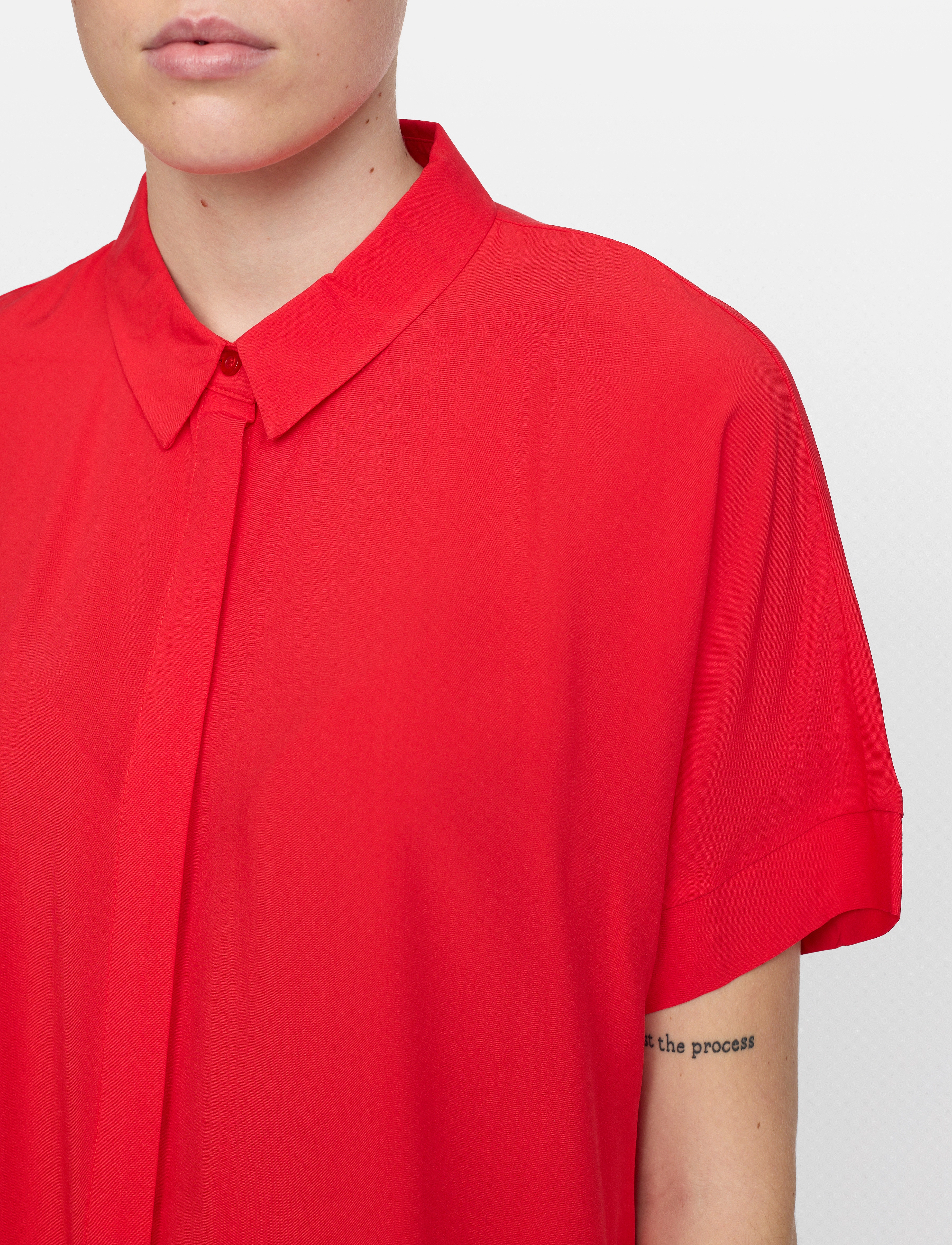Soft Rebels - SRFreedom SS Shirt - short-sleeved shirts - racing red - 3