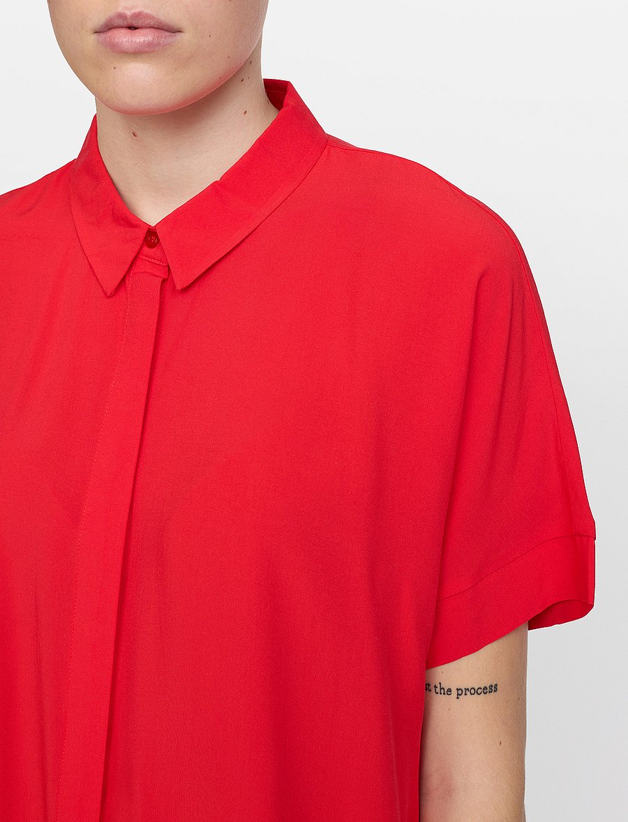 Soft Rebels - SRFreedom SS Shirt - kurzärmlige hemden - racing red - 3