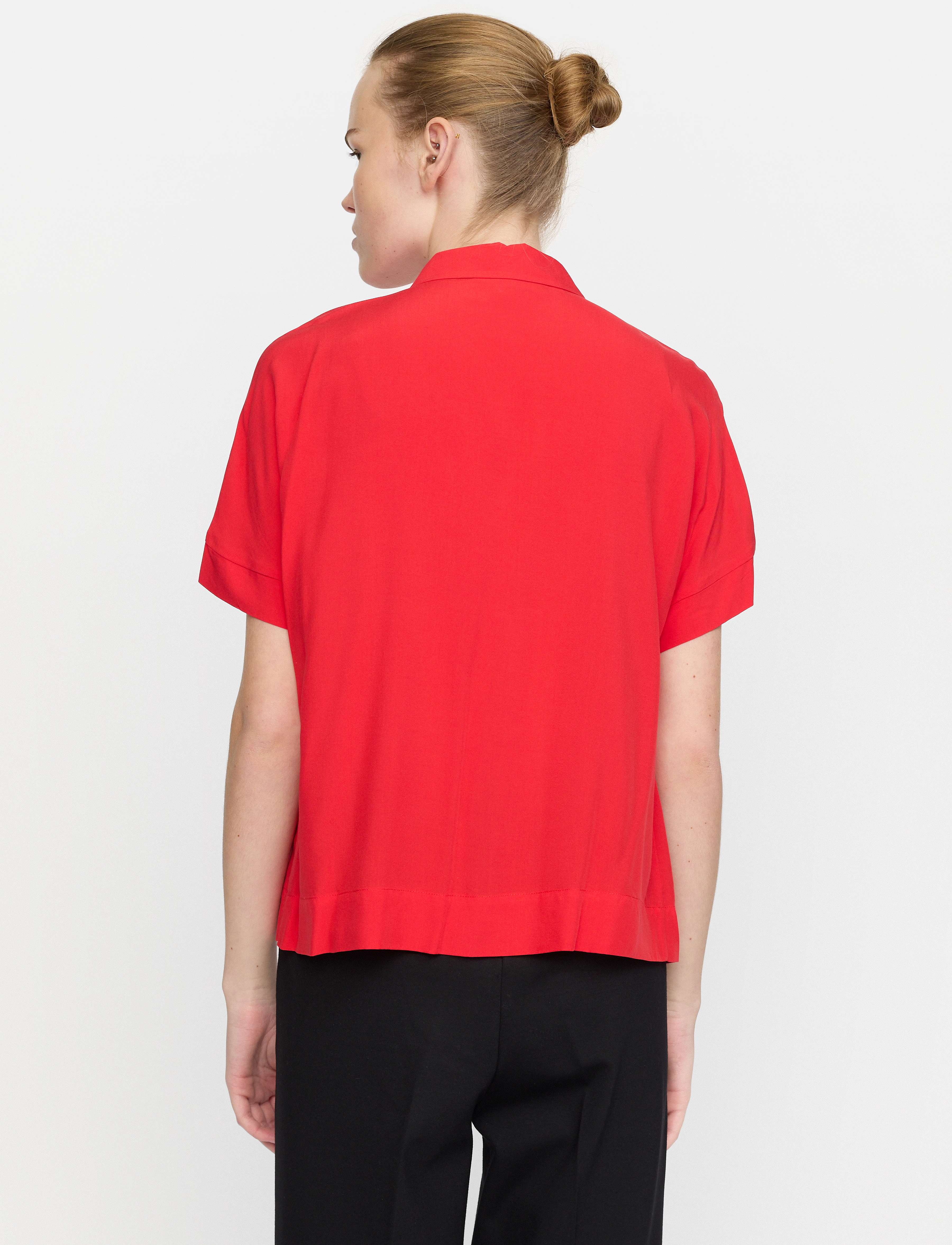 Soft Rebels - SRFreedom SS Shirt - short-sleeved shirts - racing red - 4