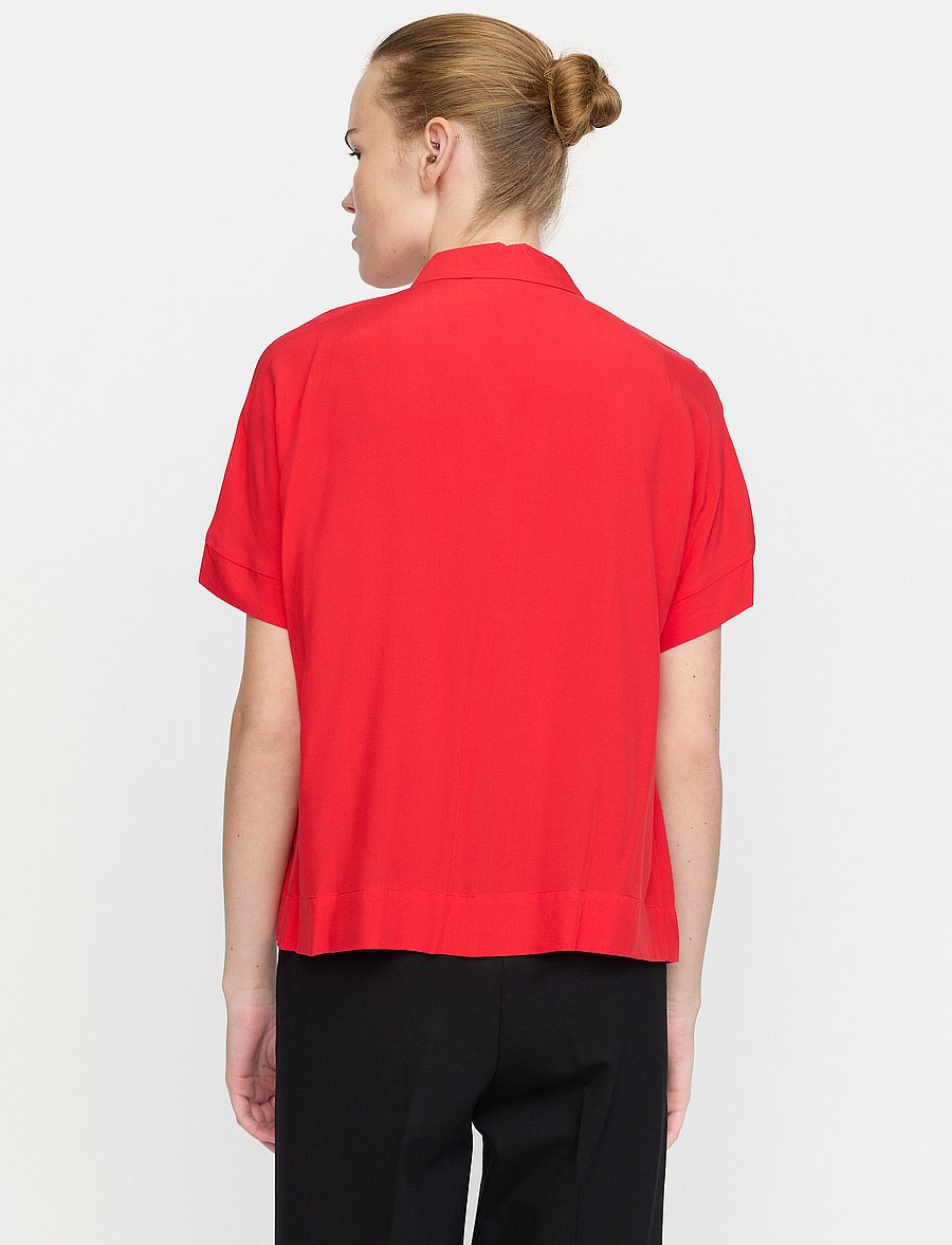 Soft Rebels - SRFreedom SS Shirt - kurzärmlige hemden - racing red - 4