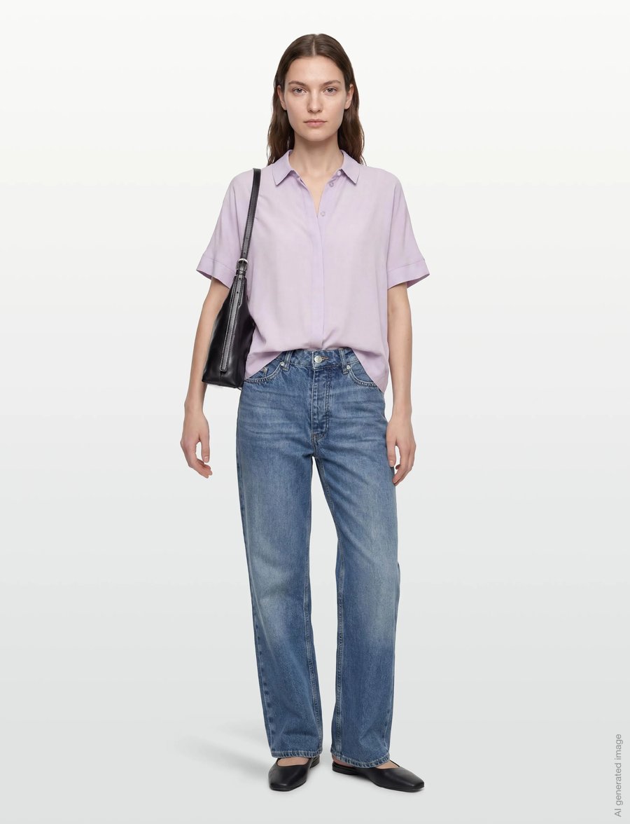Soft Rebels - SRFreedom SS Shirt - kurzärmlige hemden - thistle - 0