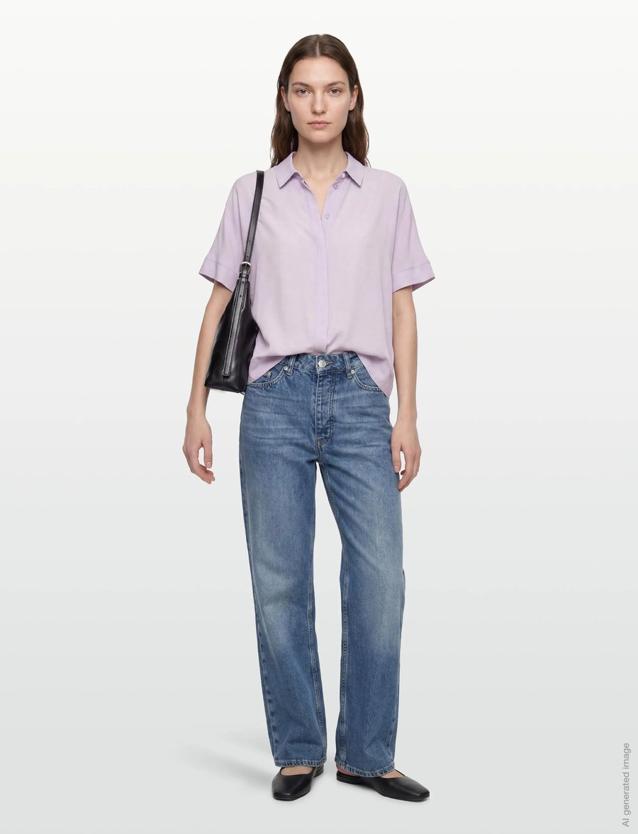 Soft Rebels - SRFreedom SS Shirt - kurzärmlige hemden - thistle - 0