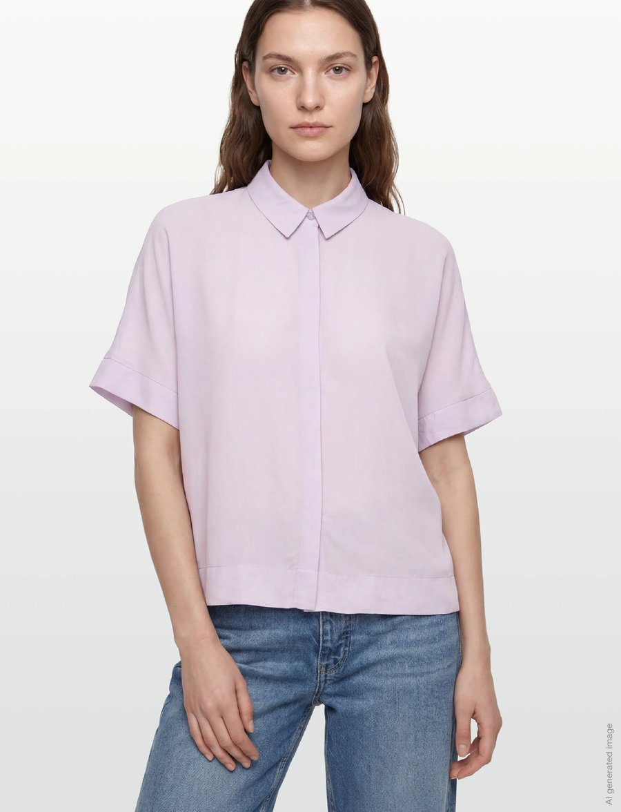 Soft Rebels - SRFreedom SS Shirt - kurzärmlige hemden - thistle - 3