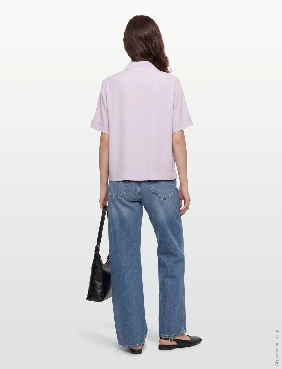 Soft Rebels - SRFreedom SS Shirt - kurzärmlige hemden - thistle - 4