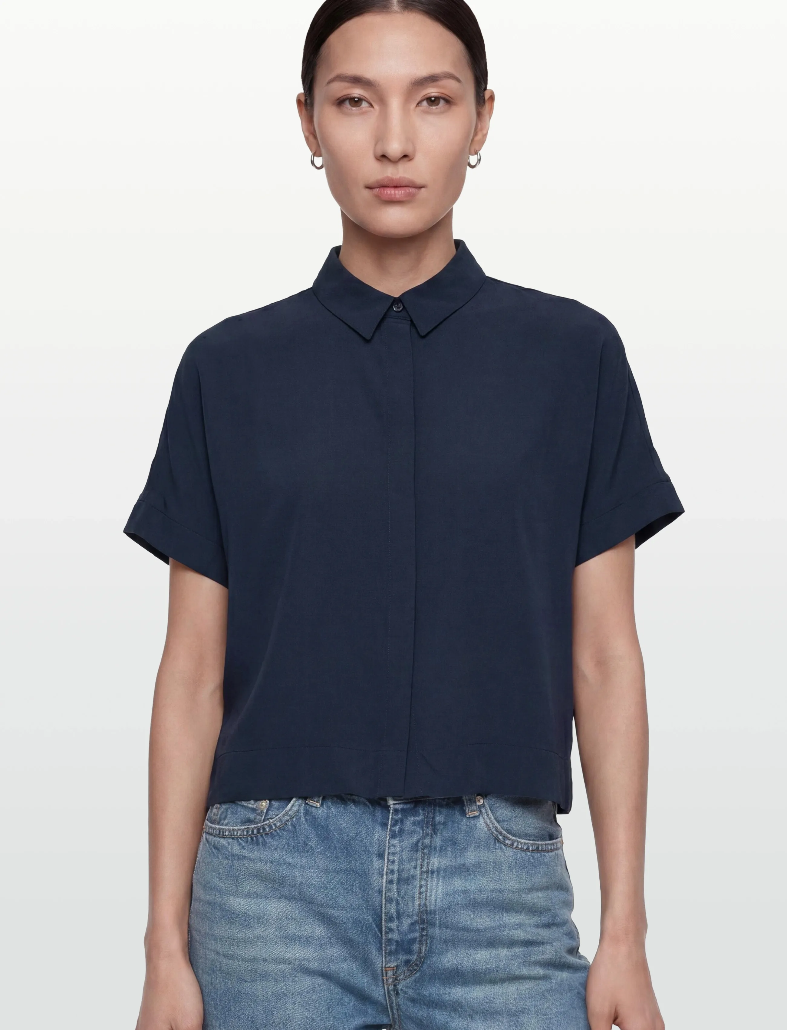Soft Rebels - SRFreedom SS Shirt - kortärmade skjortor - total eclipse - 3