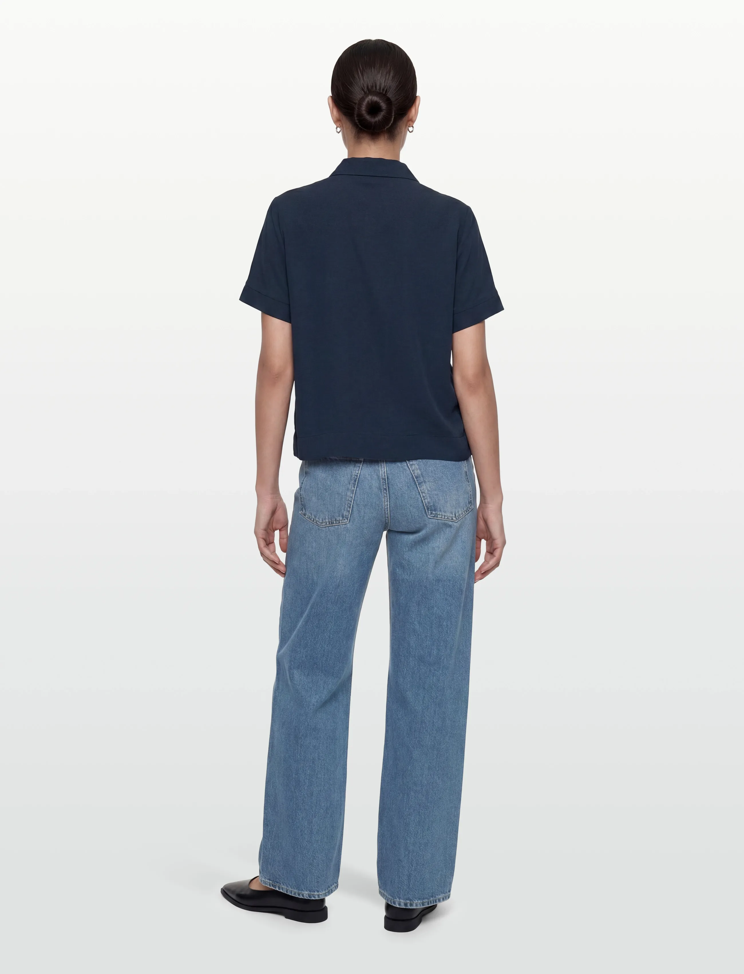 Soft Rebels - SRFreedom SS Shirt - kortärmade skjortor - total eclipse - 4