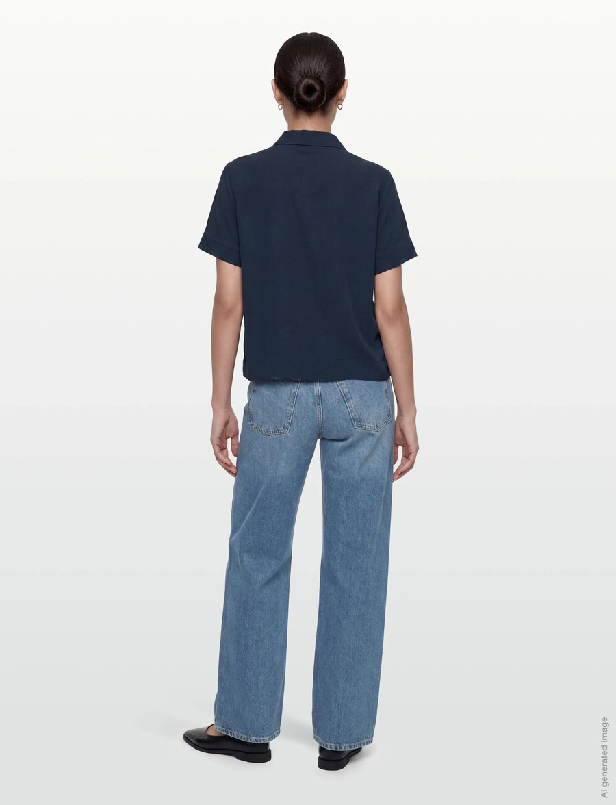 Soft Rebels - SRFreedom SS Shirt - kurzärmlige hemden - total eclipse - 4