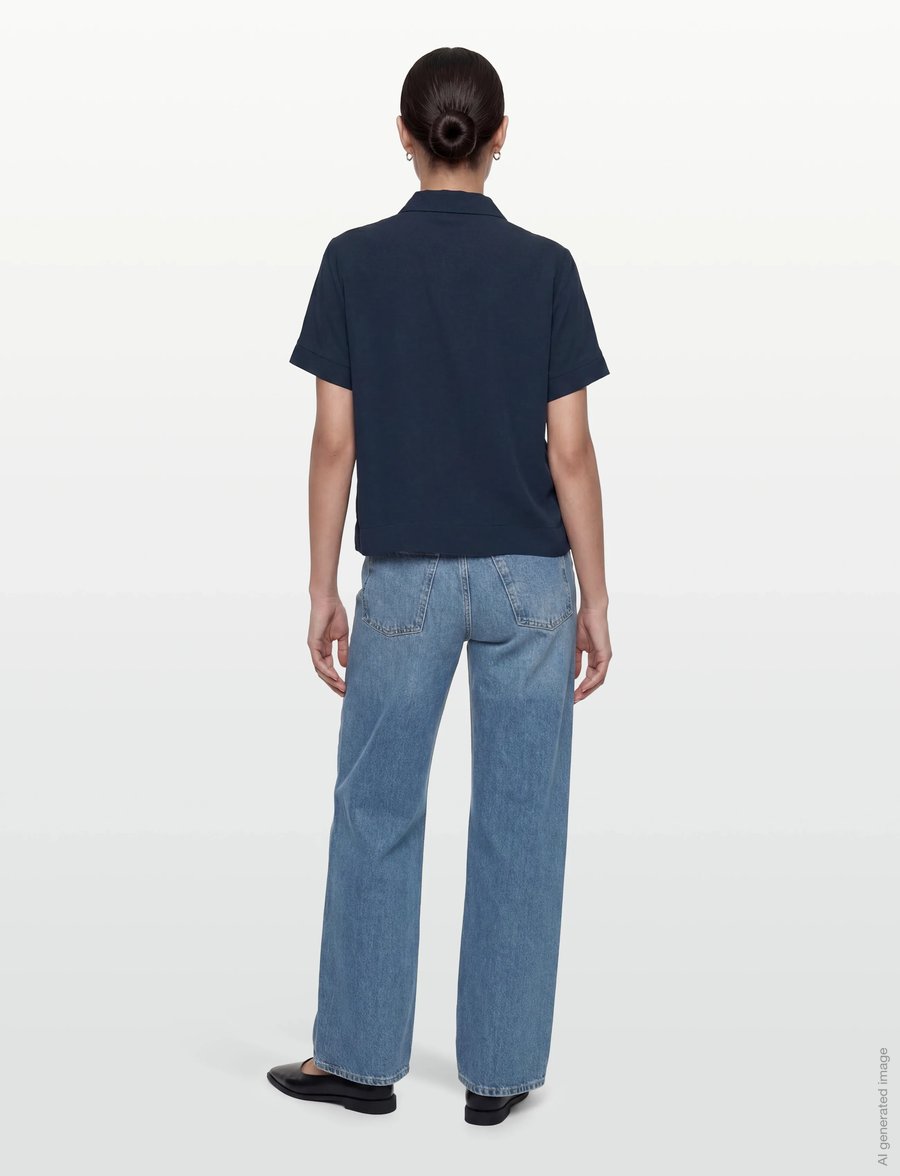 Soft Rebels - SRFreedom SS Shirt - kurzärmlige hemden - total eclipse - 4