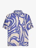 SRMio Freedom SS Shirt - TWO TONE AMPARO BLUE PRINT