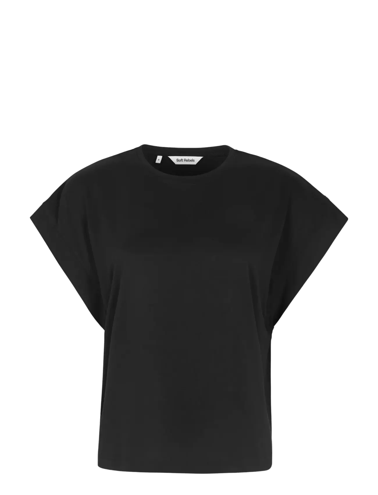 Soft Rebels SRElla Boxy T-Shirt - T-shirts & Toppe - BLACK / black