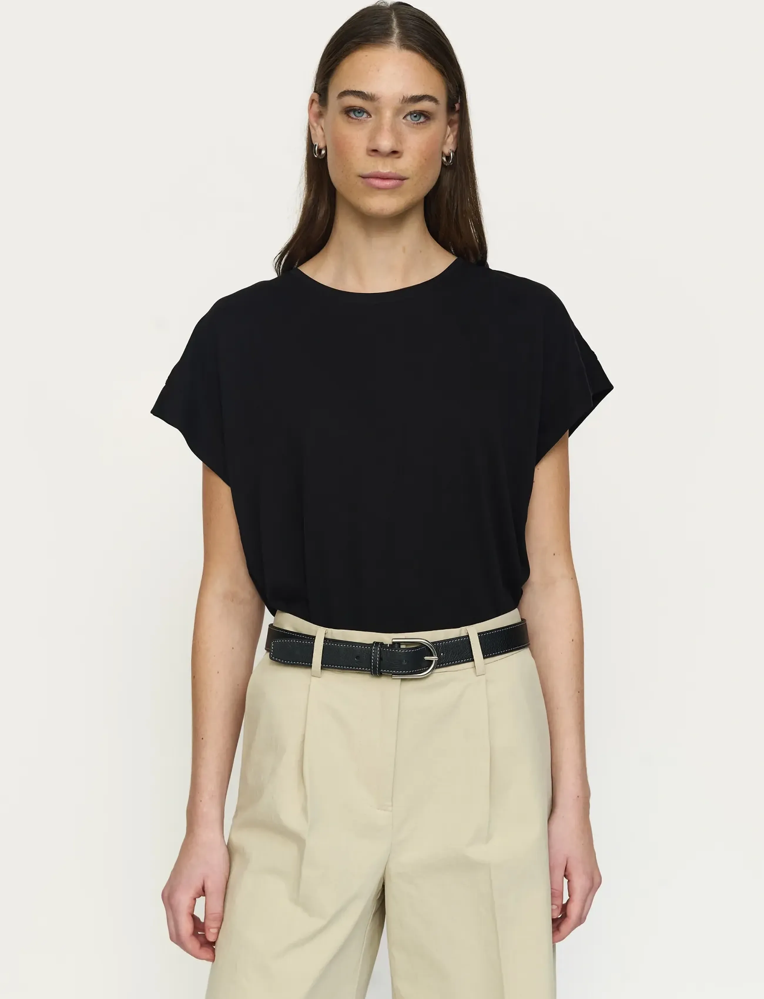 Soft Rebels SRElla Boxy T-Shirt - T-shirts & Toppe - BLACK / black