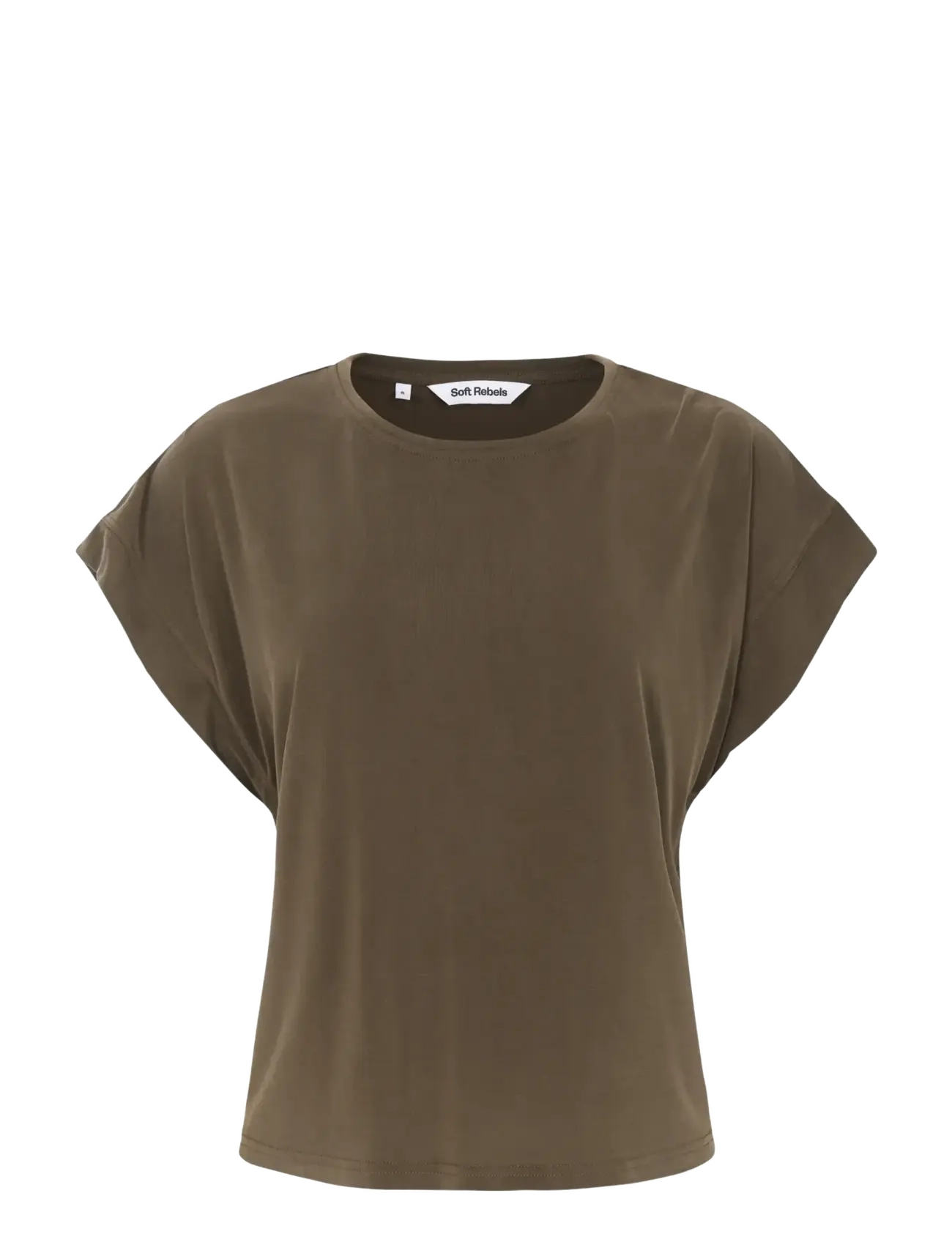 SOFT REBELS Srella Boxy T-Shirt Braun - XL - Damen