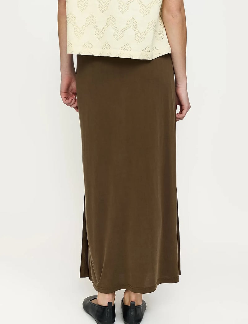 Soft Rebels - SRElla Midi Skirt - midi nederdele - slate - 3
