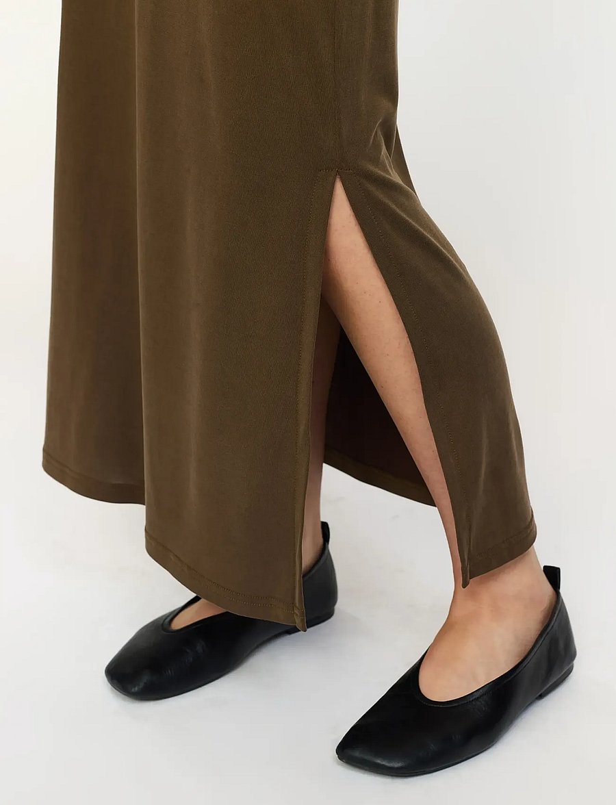 Soft Rebels - SRElla Midi Skirt - midi kjolar - slate - 4