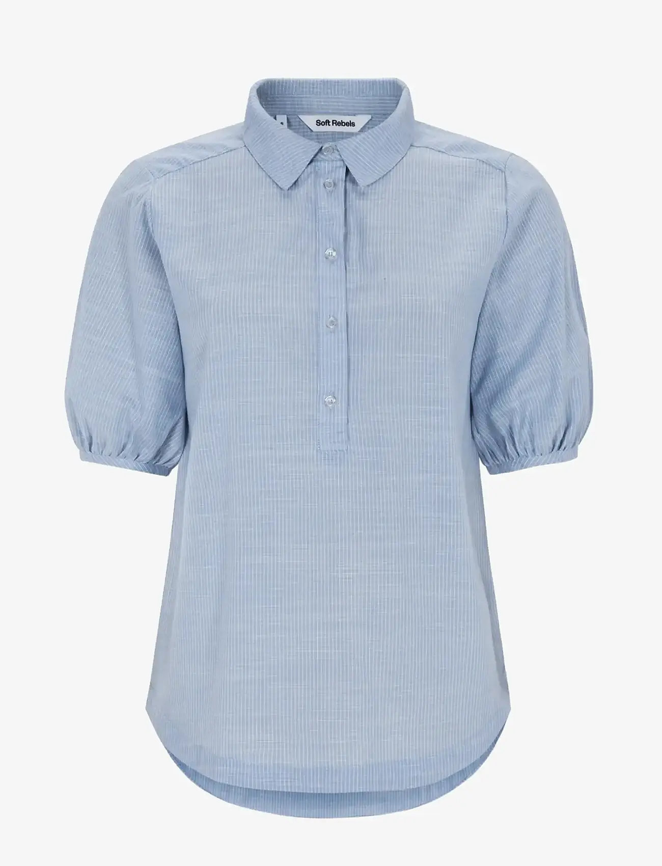Soft Rebels - SREbbi Blouse - kurzämlige blusen - forever blue - 0