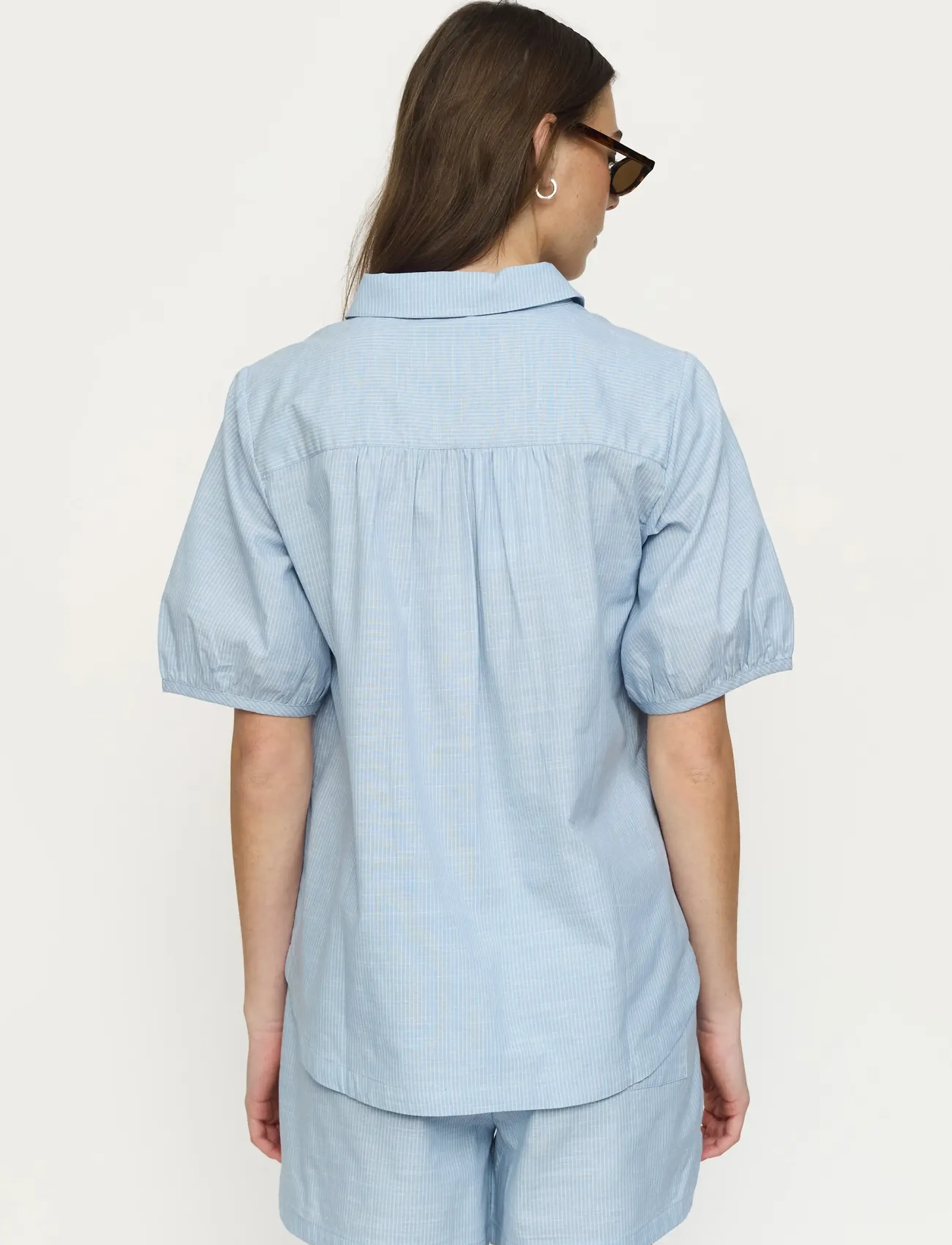 Soft Rebels - SREbbi Blouse - lühikeste varrukatega pluusid - forever blue - 3