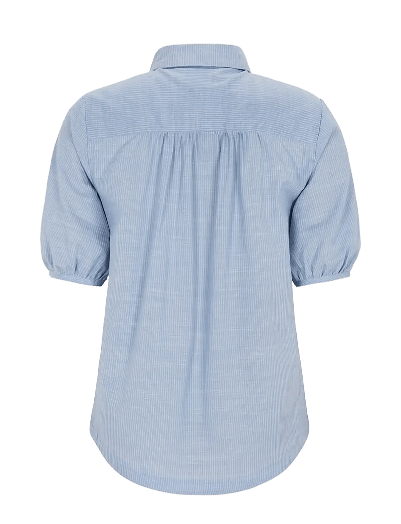 Soft Rebels - SREbbi Blouse - kurzämlige blusen - forever blue - 1