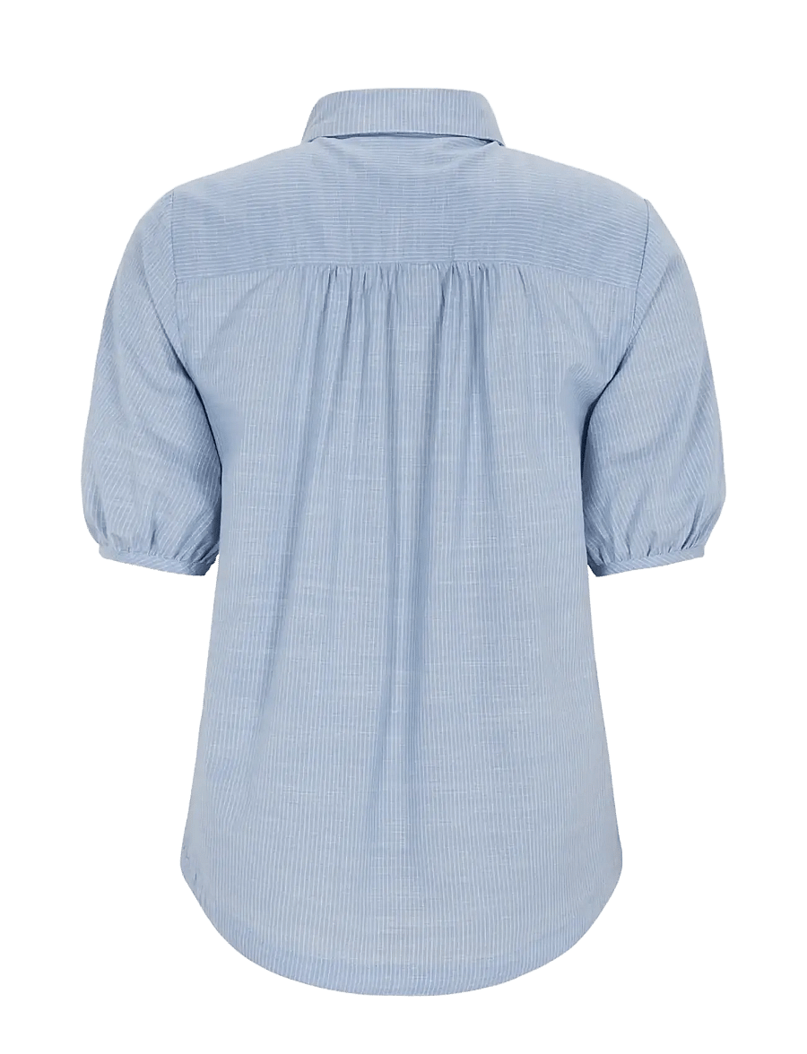 Soft Rebels - SREbbi Blouse - kortærmede bluser - forever blue - 1